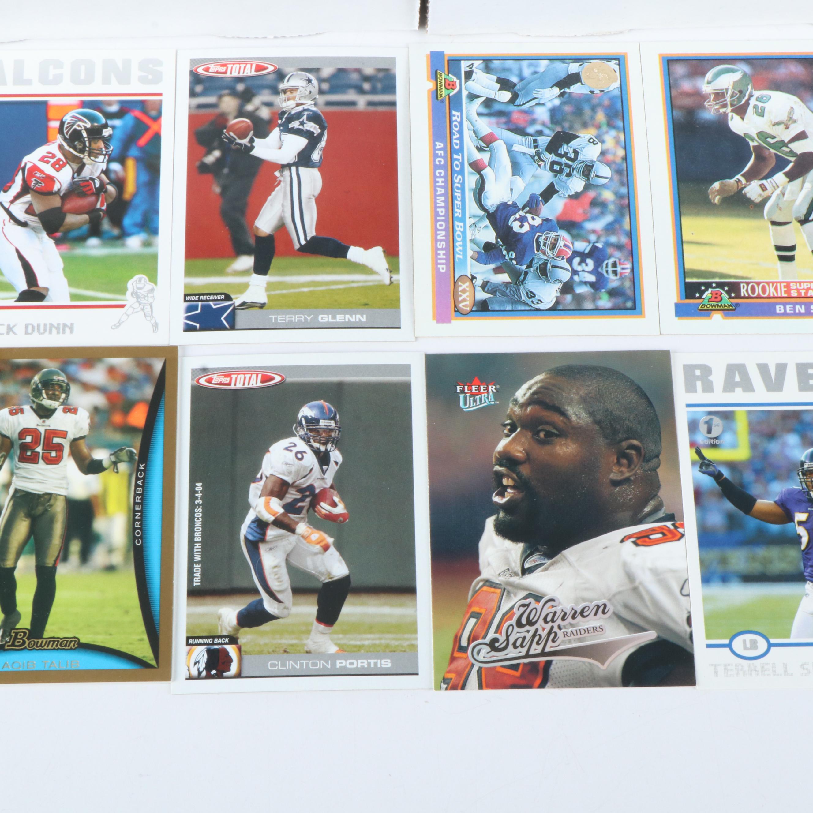 Fleer Ultra with Other Football Cards Featuring Drew Brees, Steve Young, & More