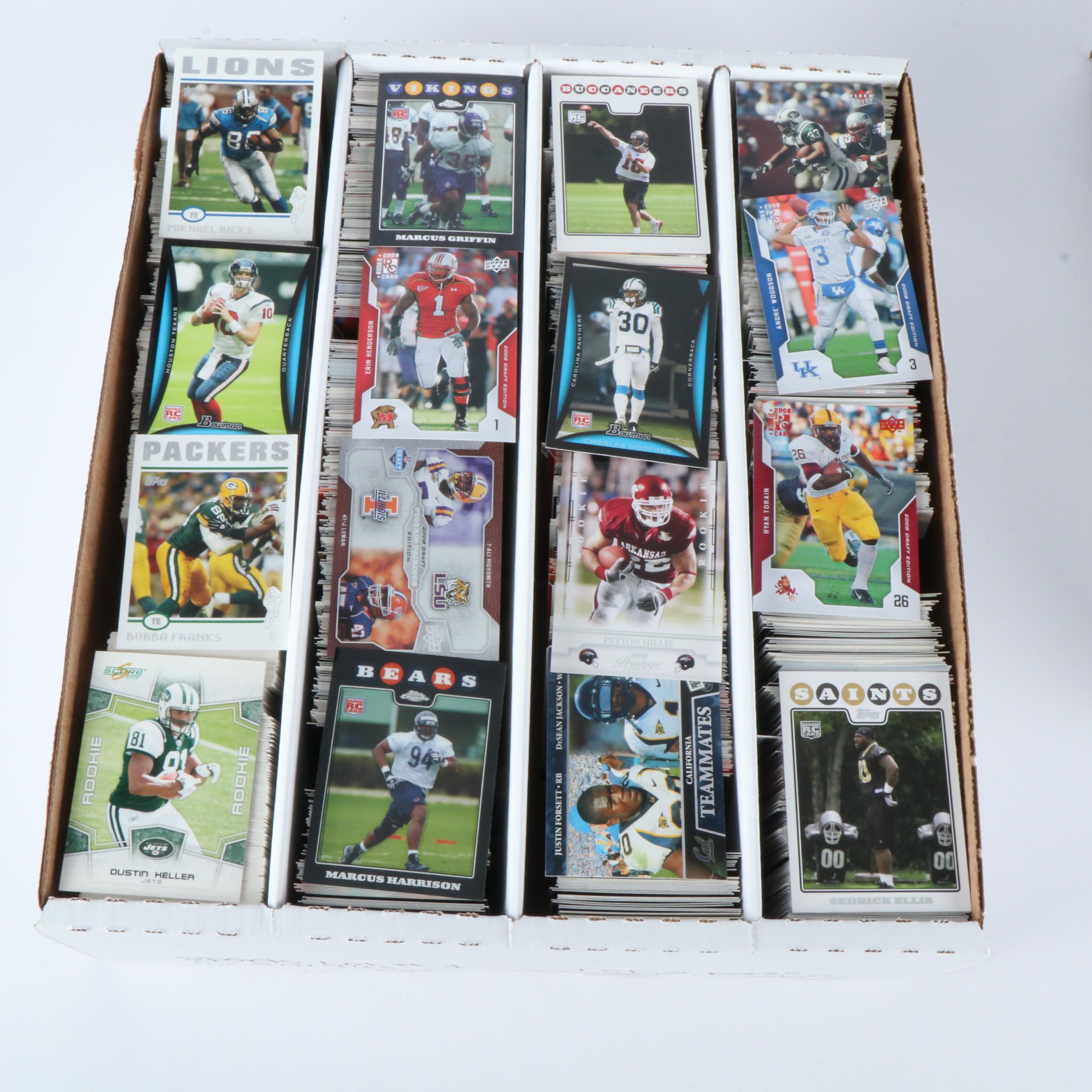 Fleer Ultra with Other Football Cards Featuring Drew Brees, Steve Young, & More