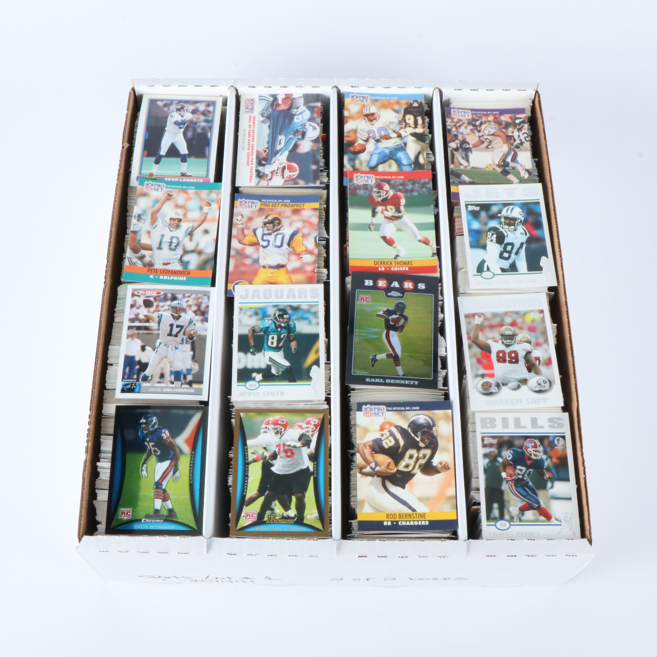Fleer Ultra with Other Football Cards Featuring Drew Brees, Steve Young, & More