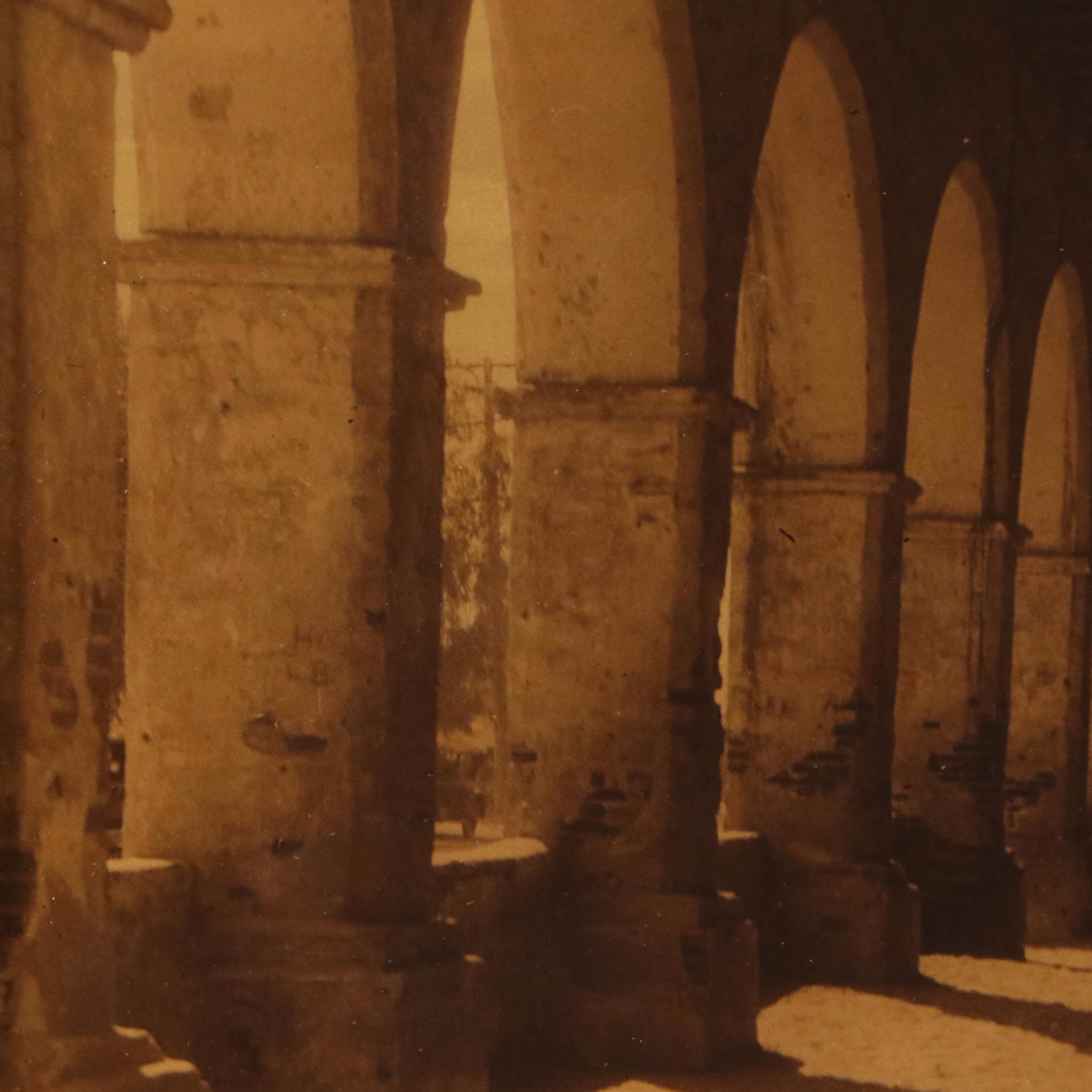 Walter A. Keith Orotone Photograph "San Fernando Mission"