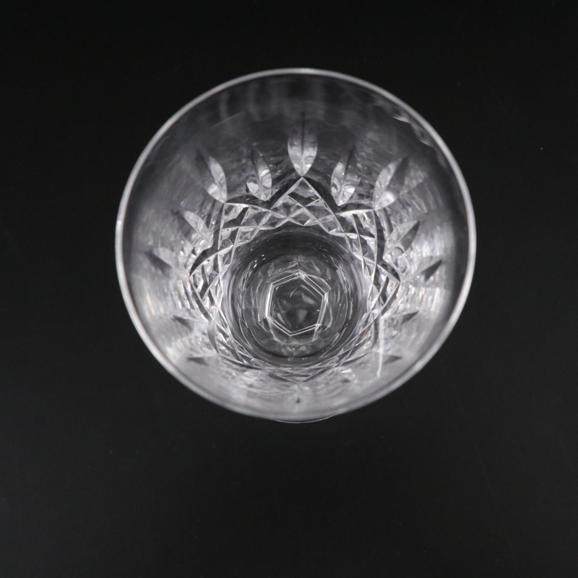 Six Waterford "Lismore" Crystal Water Goblets