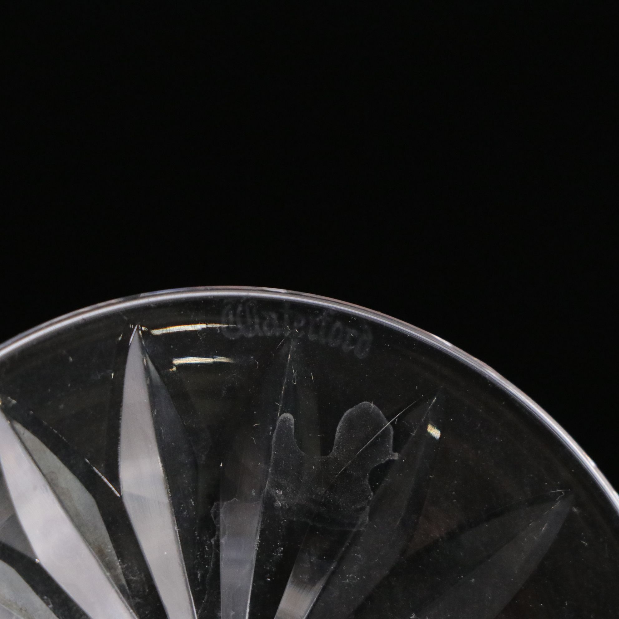 Six Waterford "Lismore" Crystal Water Goblets