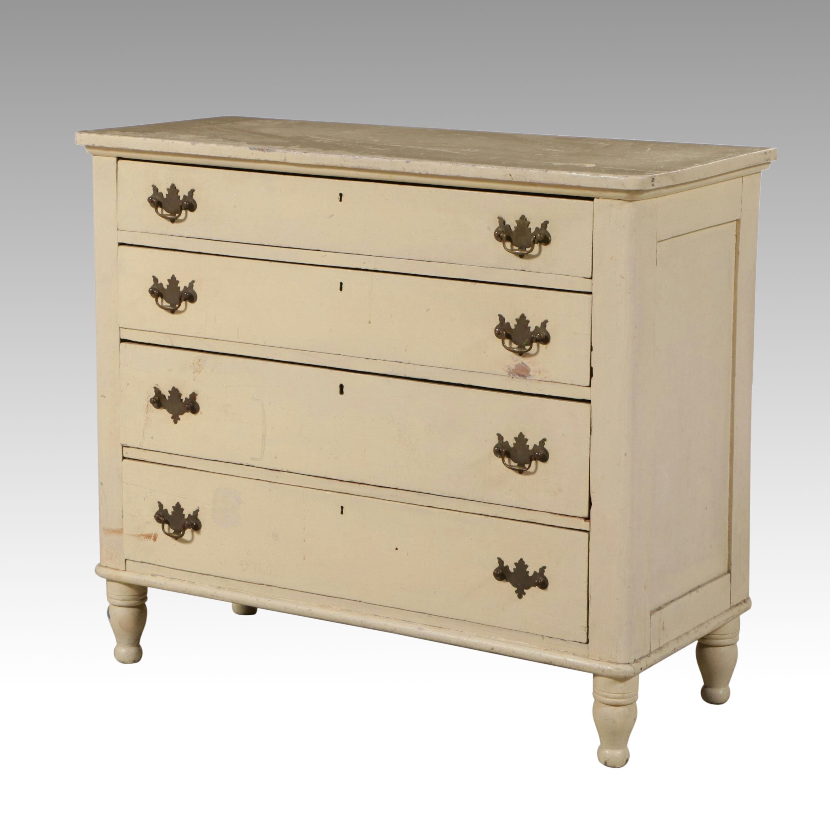 Federal Style Painted Wood Chest of Drawers, 19th Century