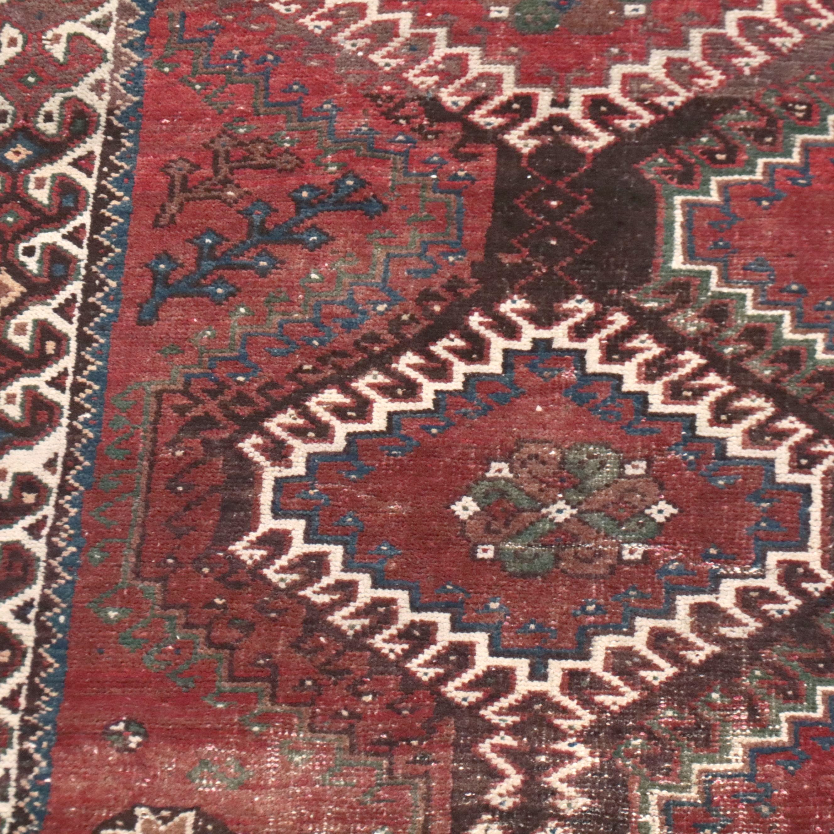 5' x 9'3 Hand-Knotted Caucasian Kazak Style Area Rug