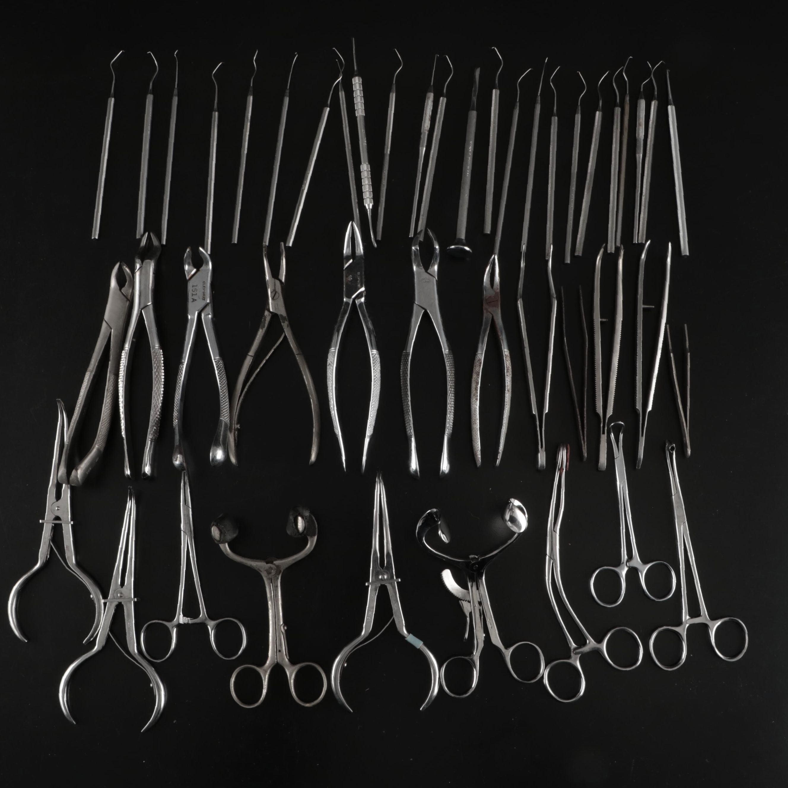 Clev-Dent and Other Extraction Forceps, More Dental Instruments