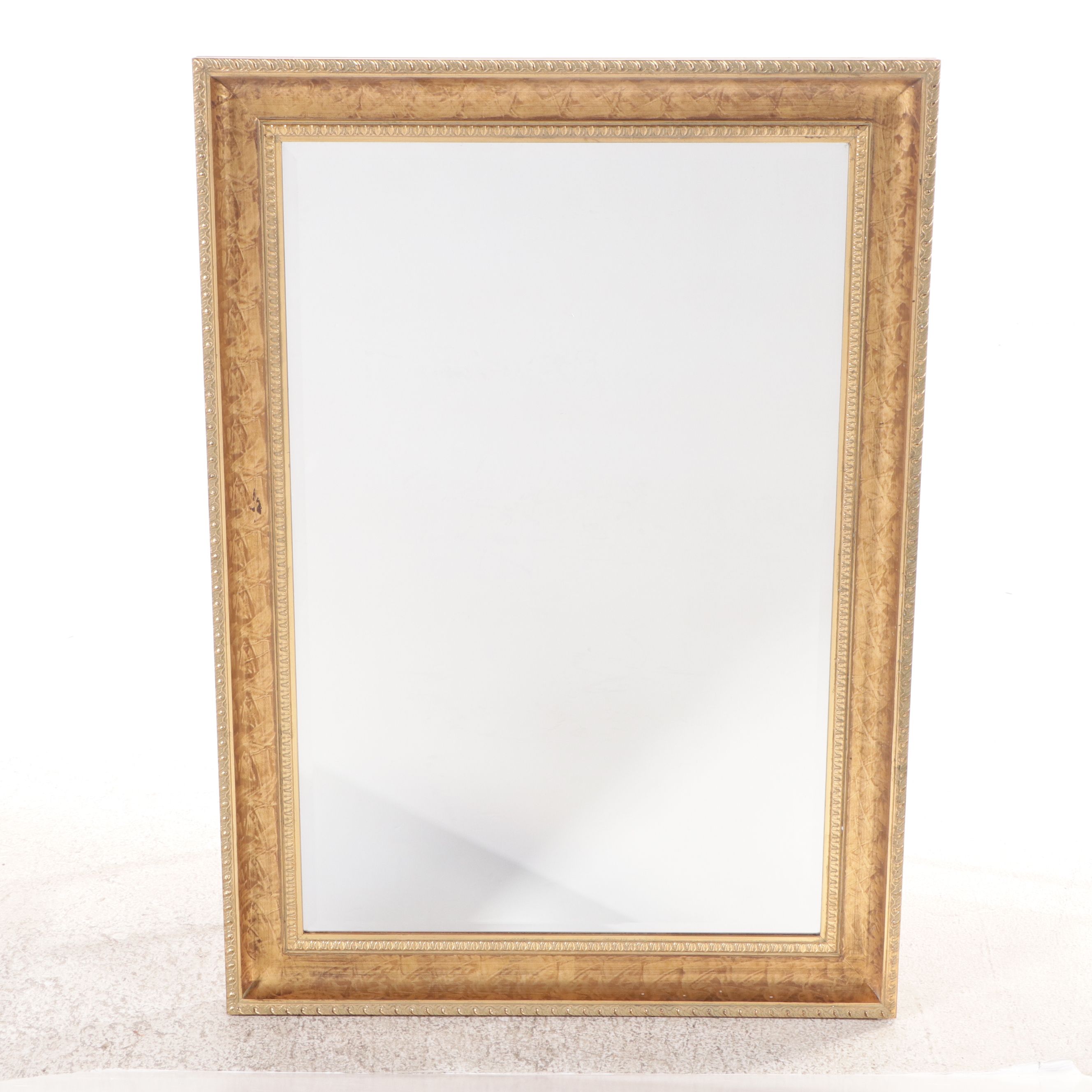 Neoclassical Style Giltwood and Bevel Wall Mirror