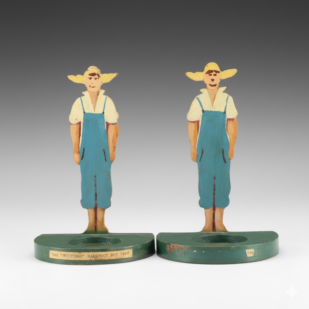 Spicanspan Store Paper Roll Dispenser with Barefoot Boy Candleholders