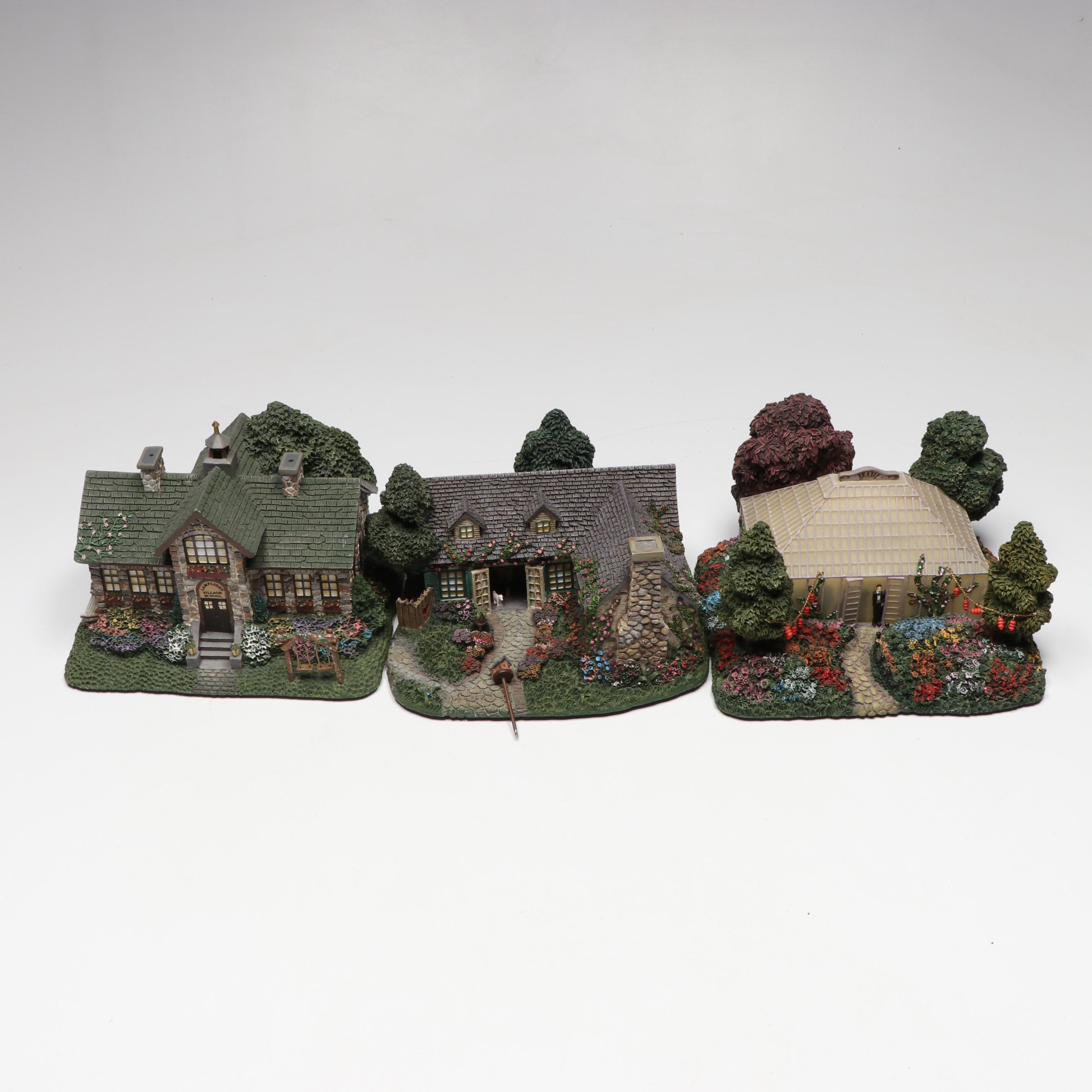 Thomas Kinkade "Hawthorne Village" Figurines, Late 20th/Early 21st C.
