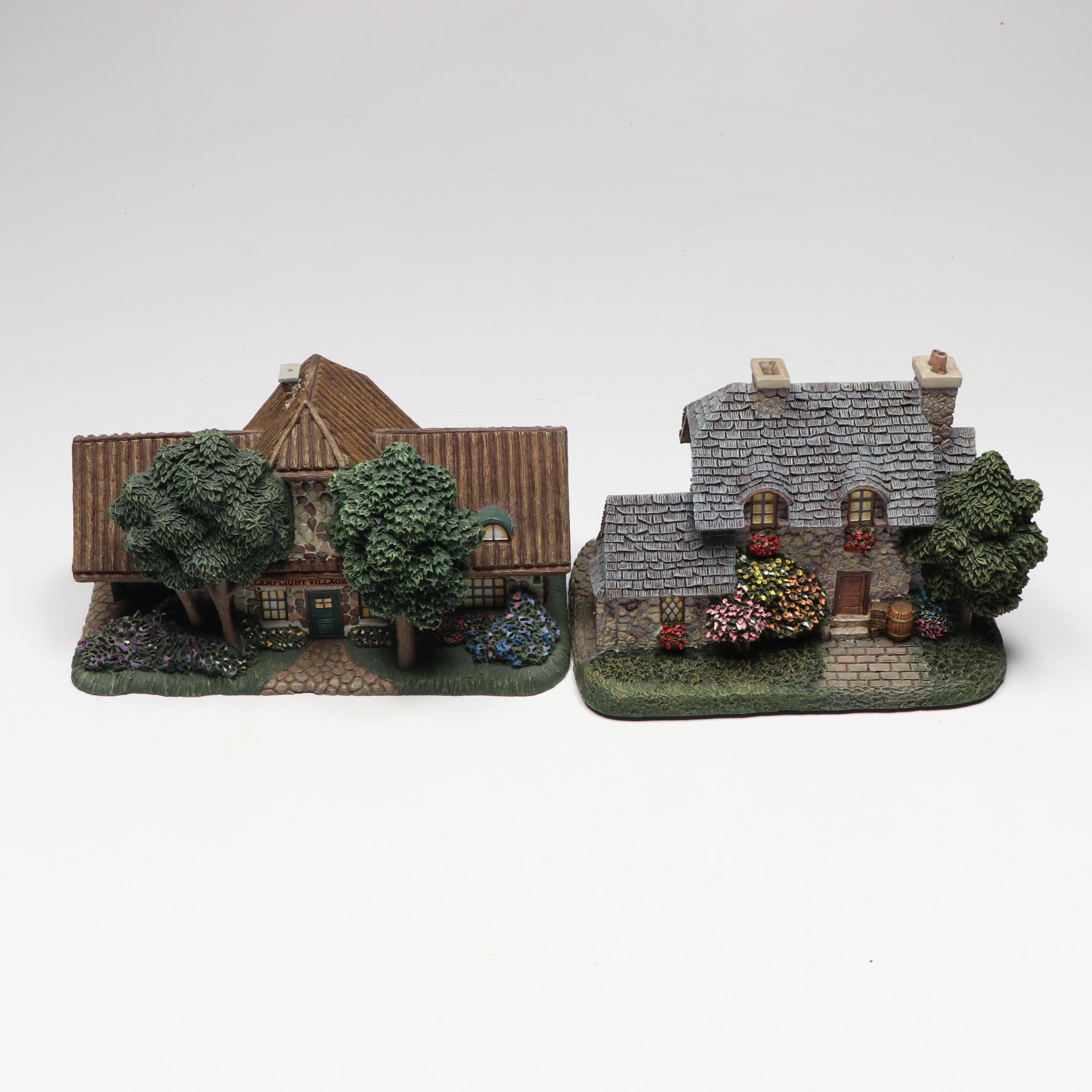 Thomas Kinkade "Hawthorne Village" Figurines, Late 20th/Early 21st C.