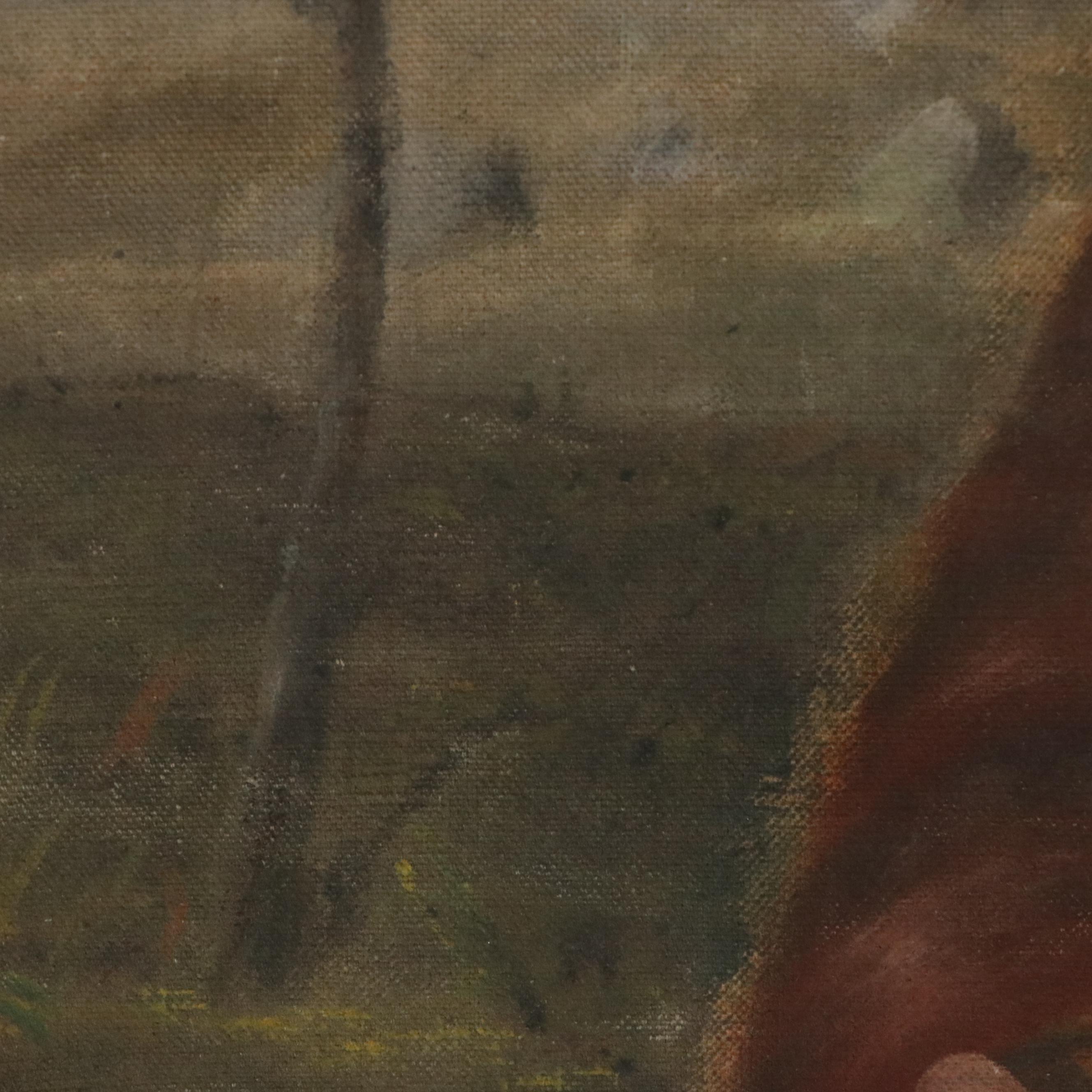 Classical Style Oil Painting After Raphael "Madonna del Cardellino," 19th C.