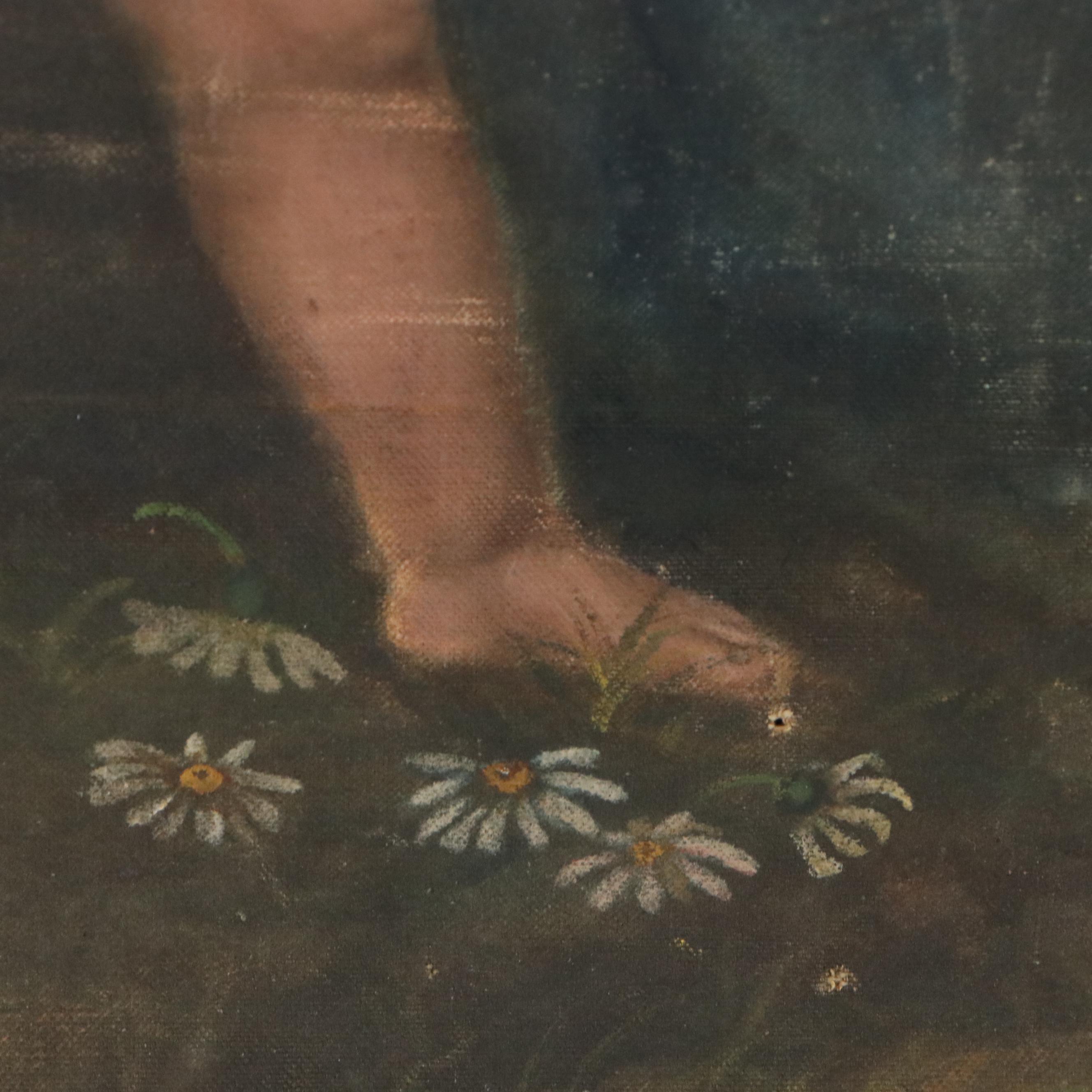 Classical Style Oil Painting After Raphael "Madonna del Cardellino," 19th C.