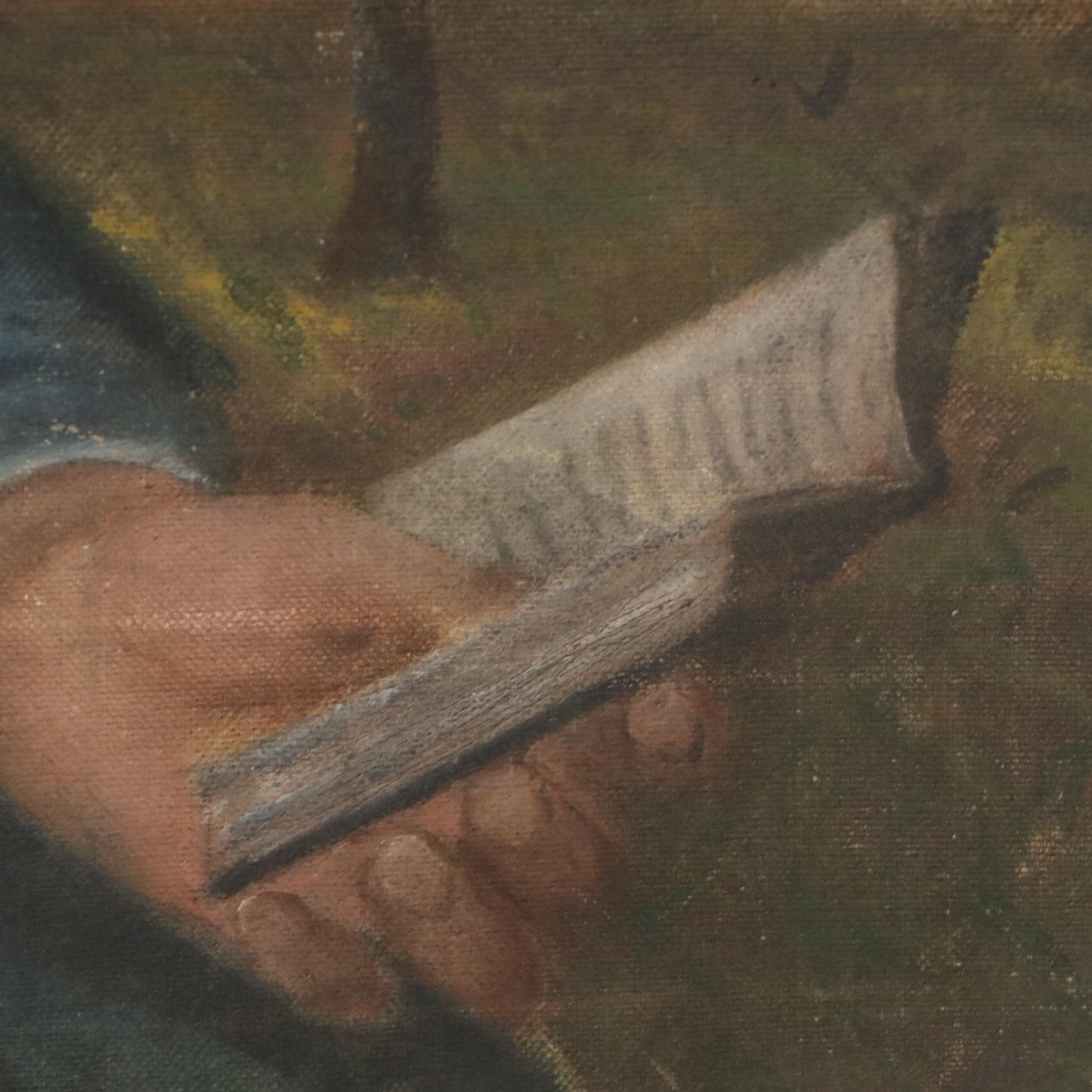 Classical Style Oil Painting After Raphael "Madonna del Cardellino," 19th C.