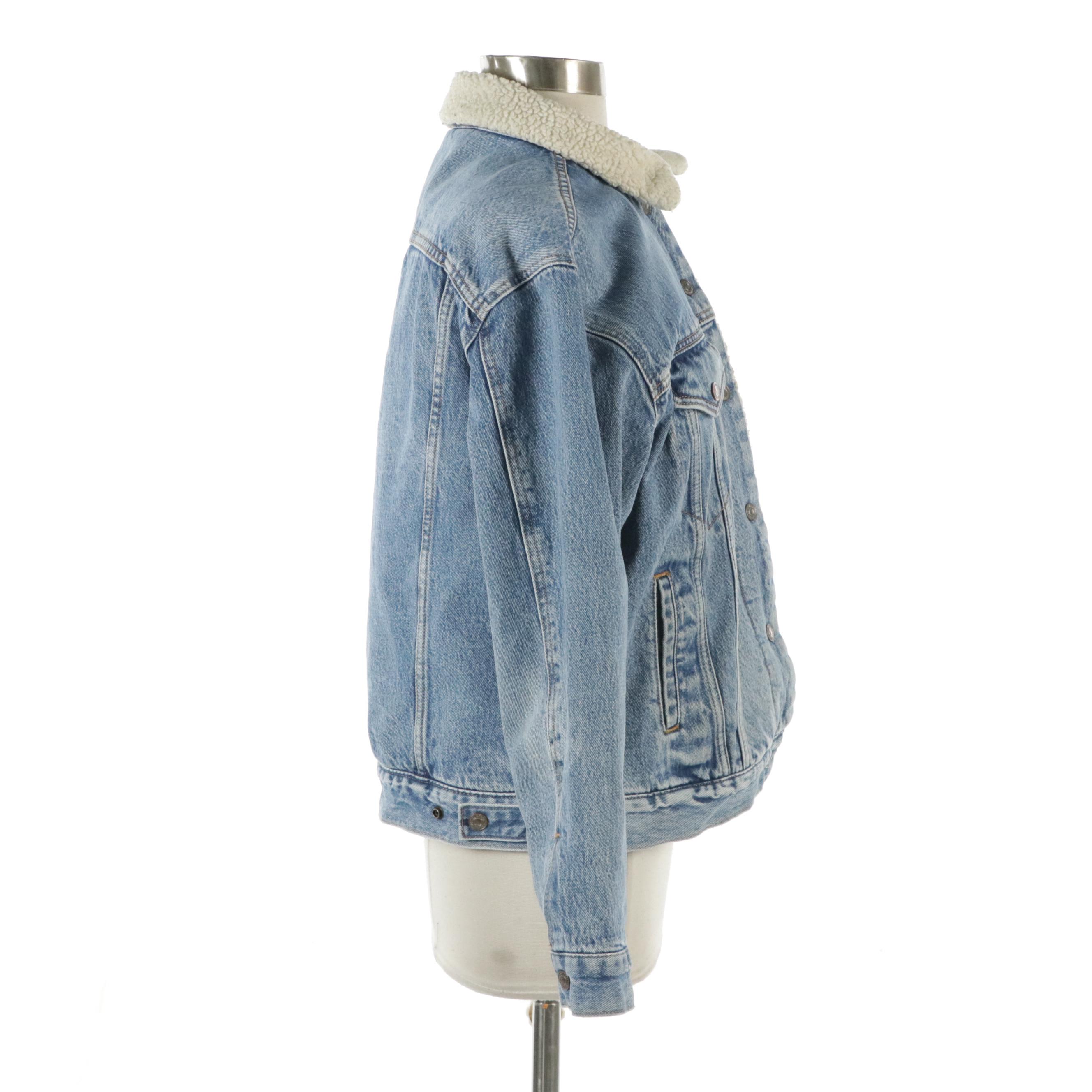 Levi Strauss & Co. Sherpa-Lined Denim Trucker Jacket