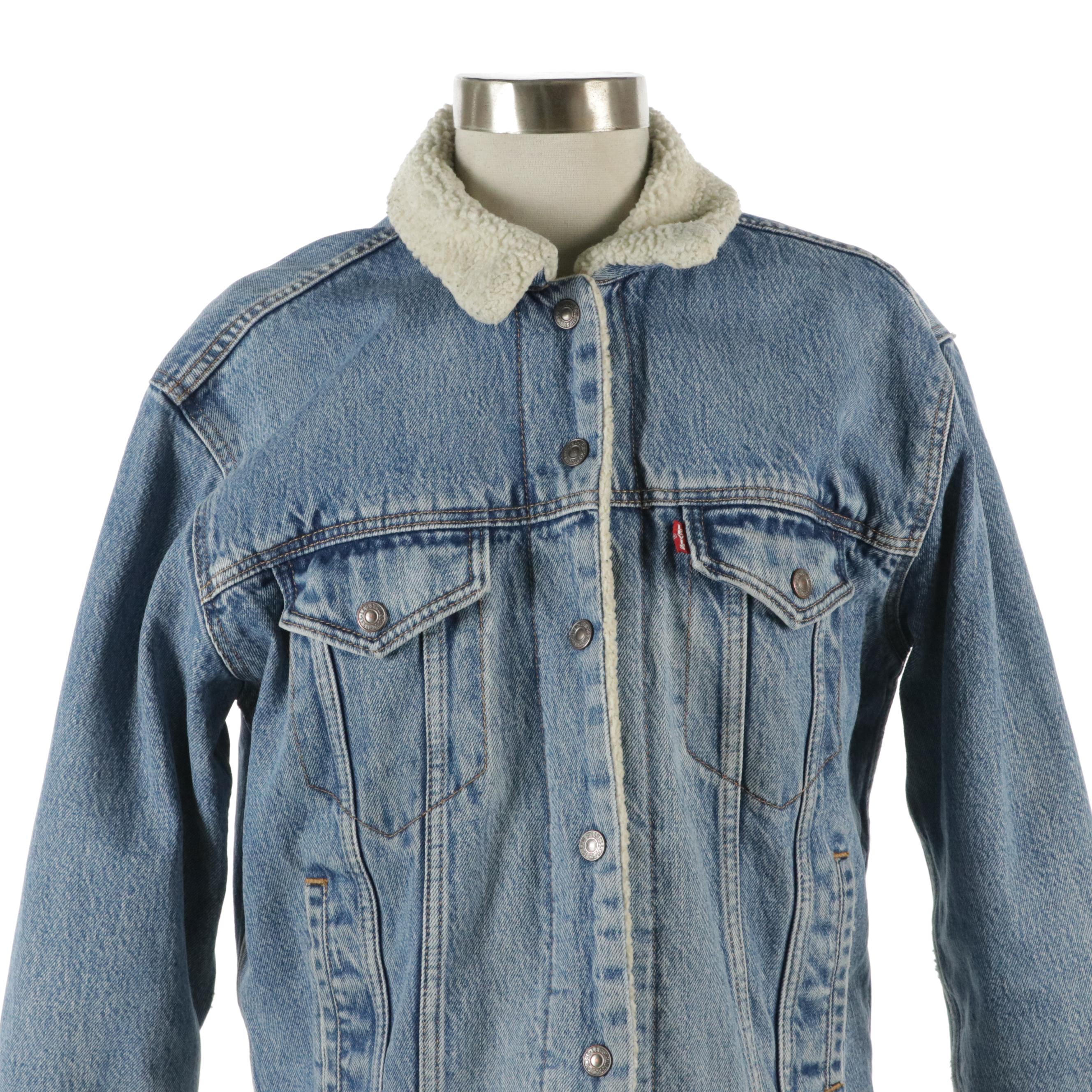 Levi Strauss & Co. Sherpa-Lined Denim Trucker Jacket