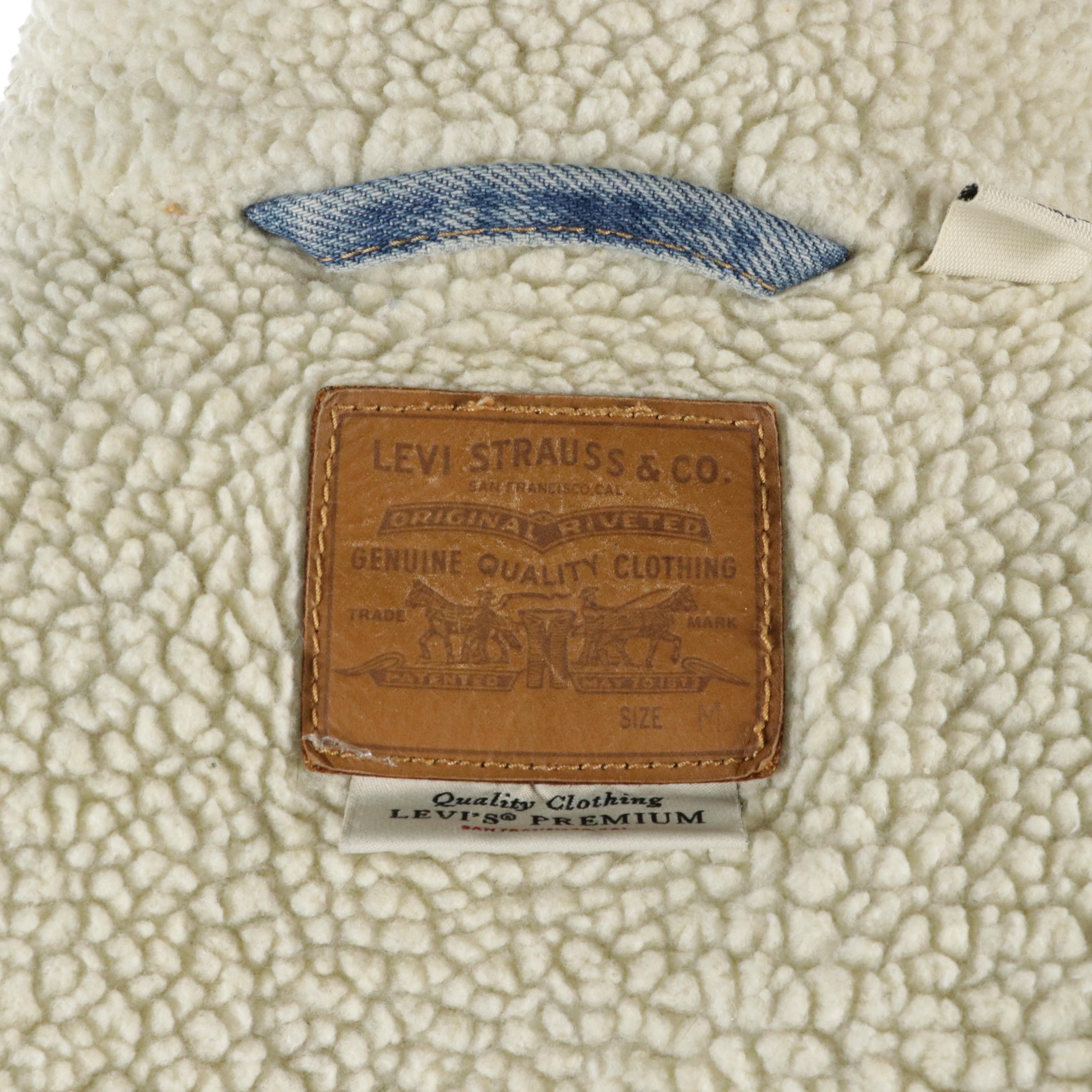 Levi Strauss & Co. Sherpa-Lined Denim Trucker Jacket