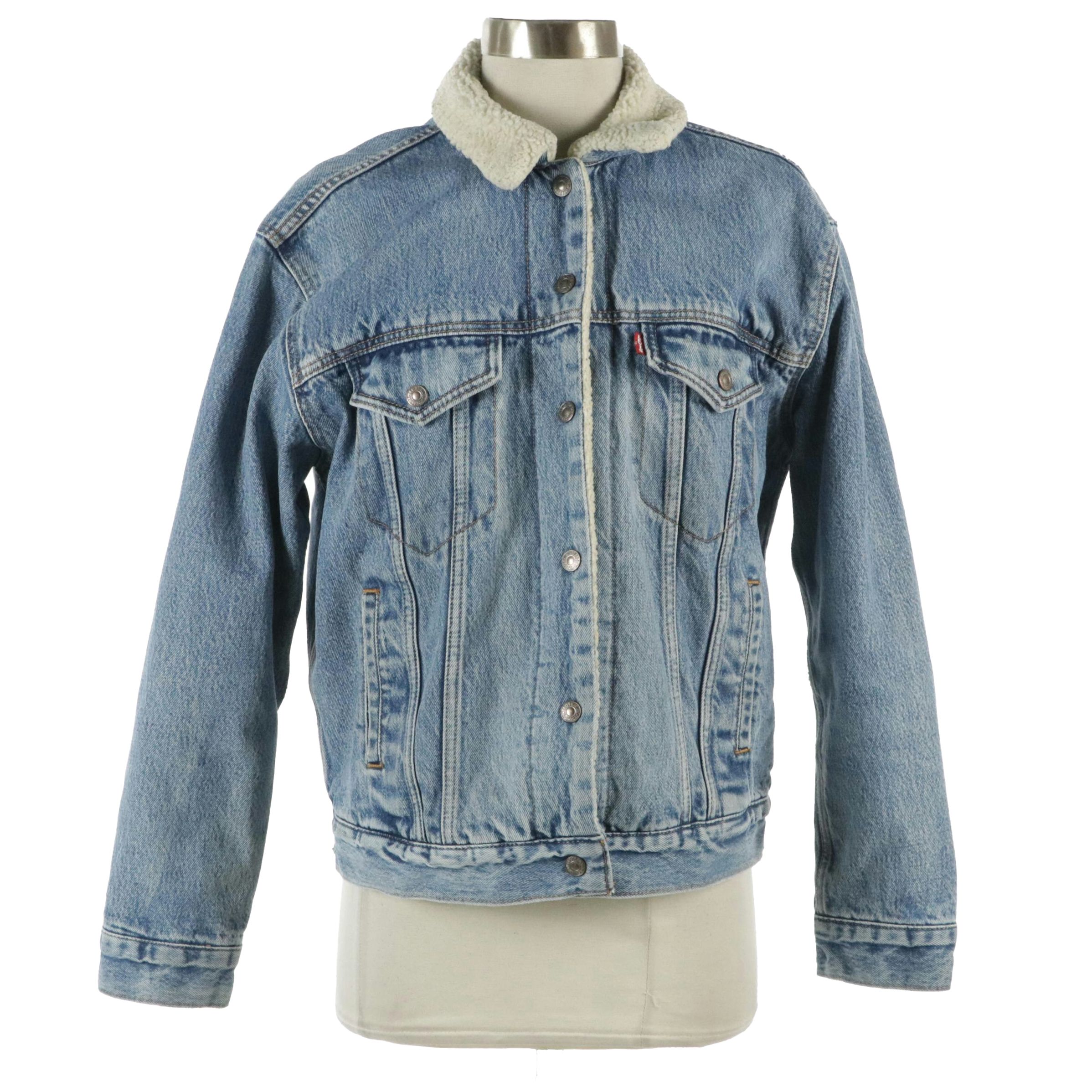 Levi Strauss & Co. Sherpa-Lined Denim Trucker Jacket