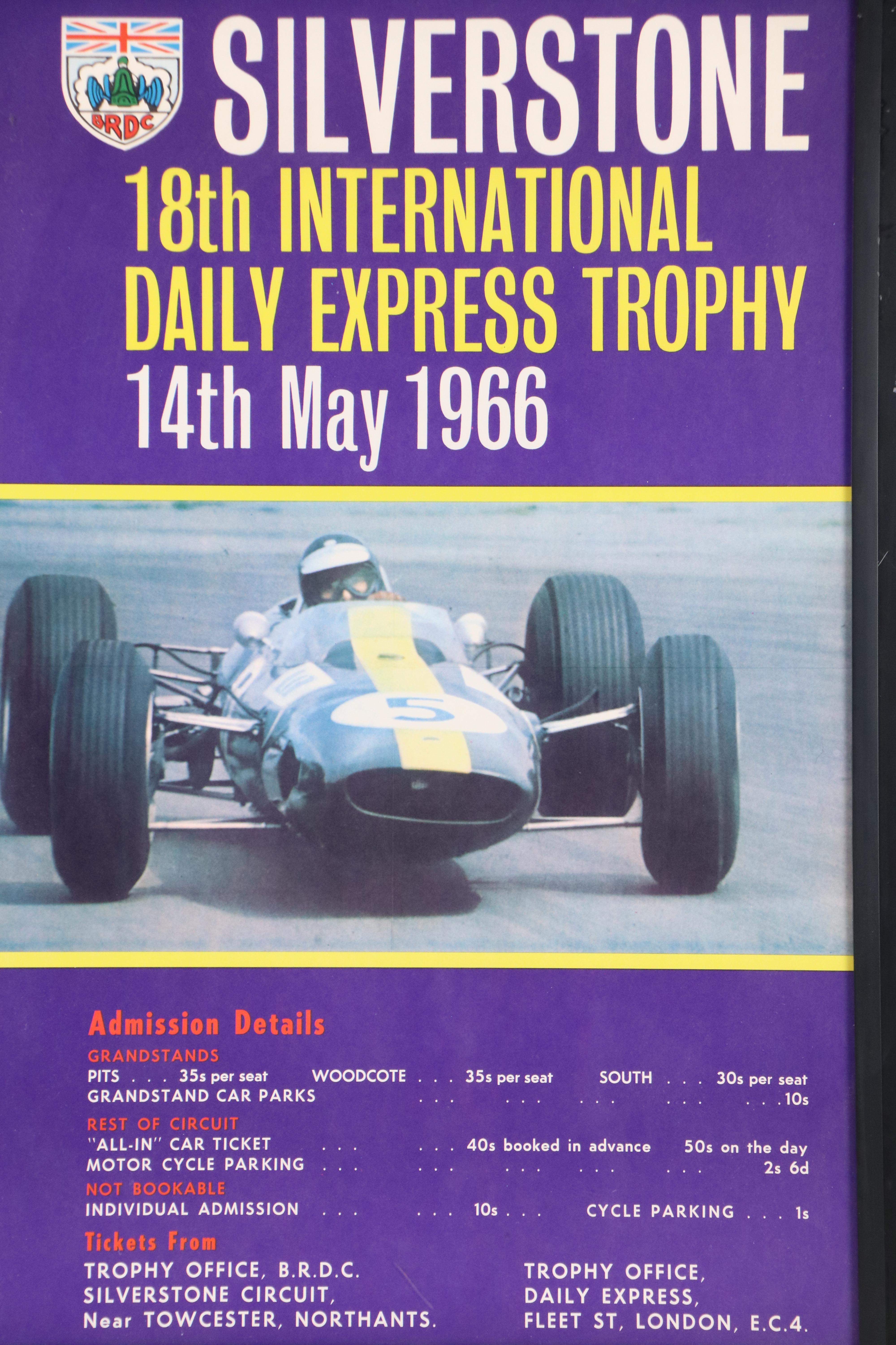 Silverstone Offset Lithograph and Letterpress Commemorative Poster