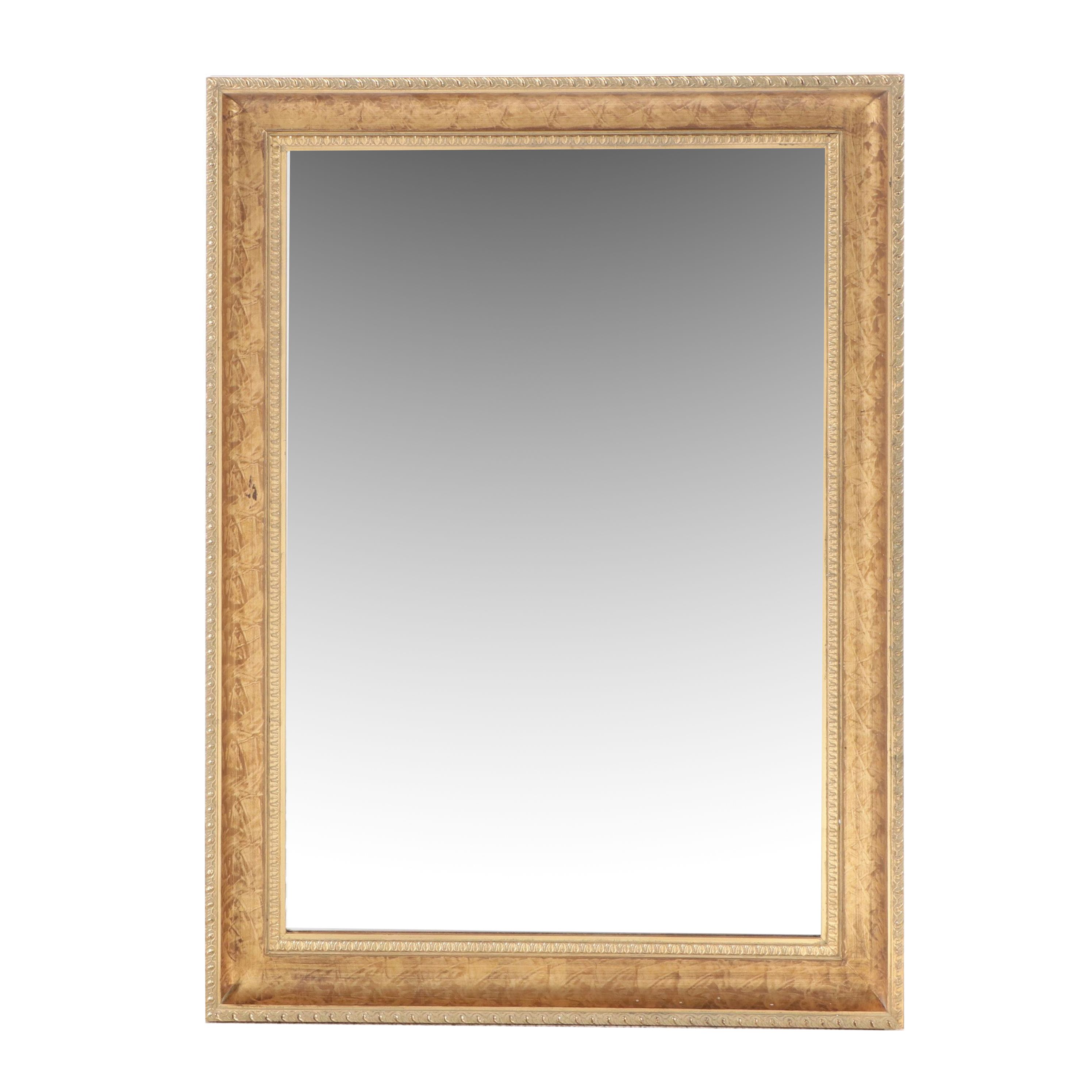 Neoclassical Style Giltwood and Bevel Wall Mirror