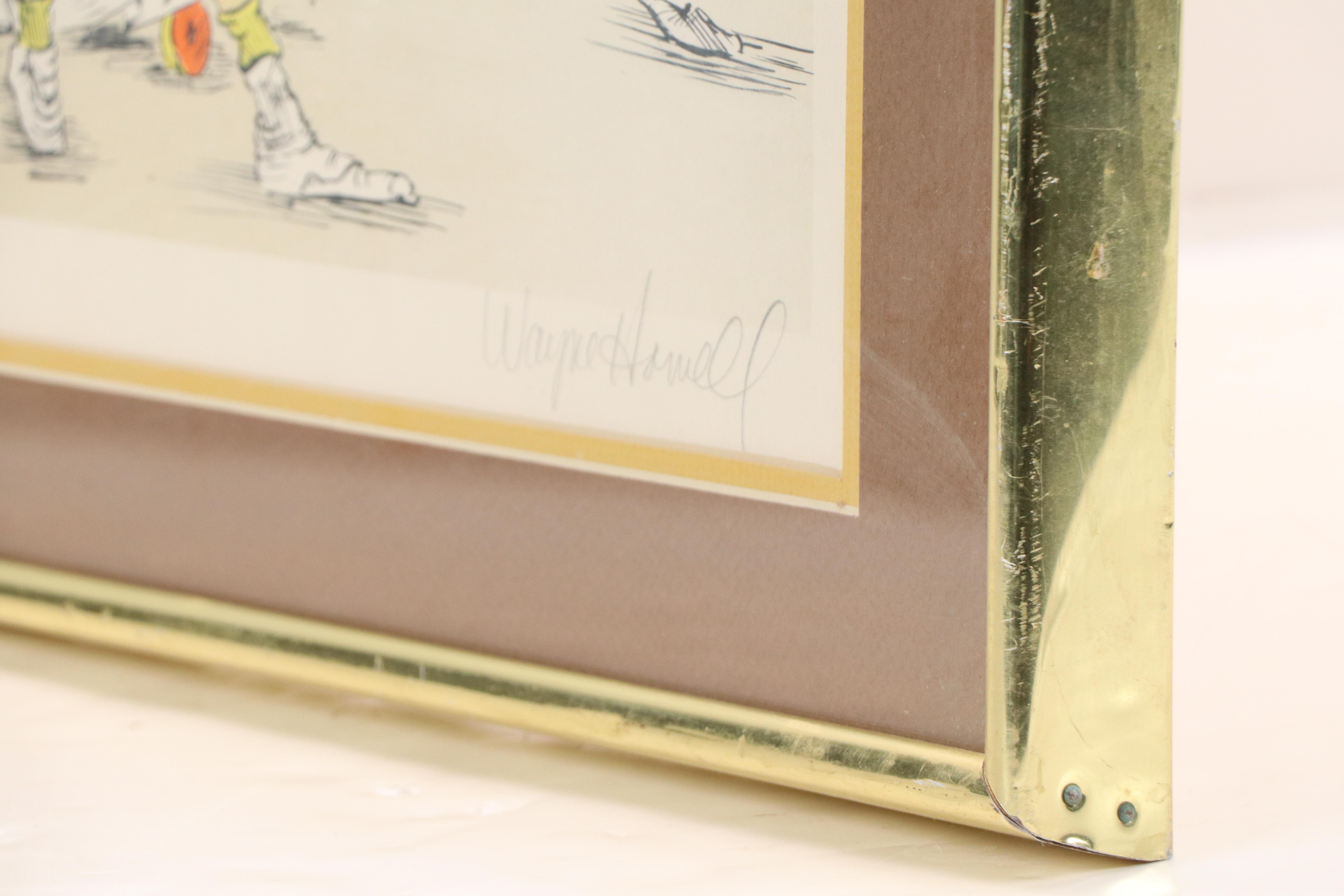 Wayne Howell Clown Satire Lithograph "The Interns"