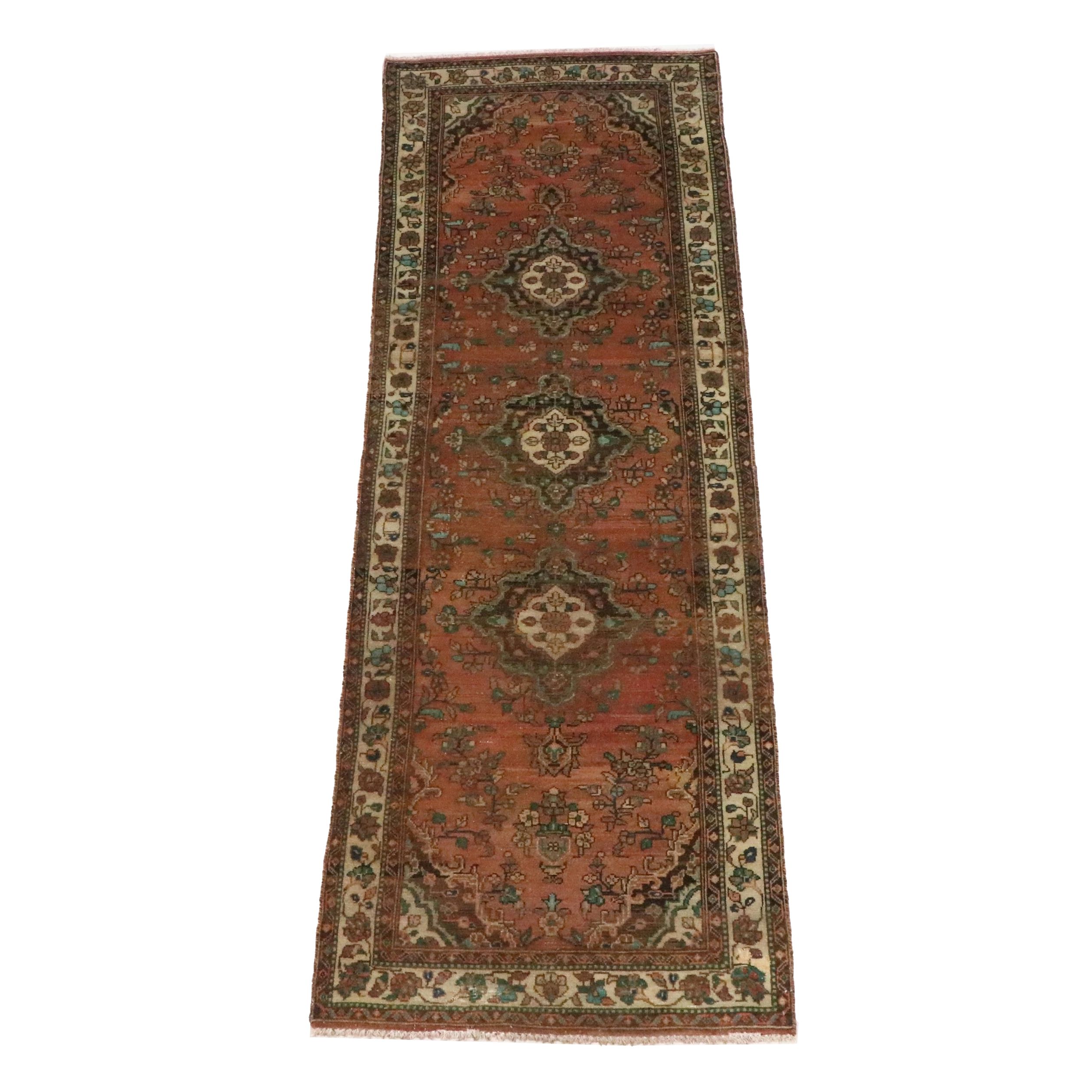 3'4 x 9'9 Hand-Knotted Persian Hamadan Long Rug