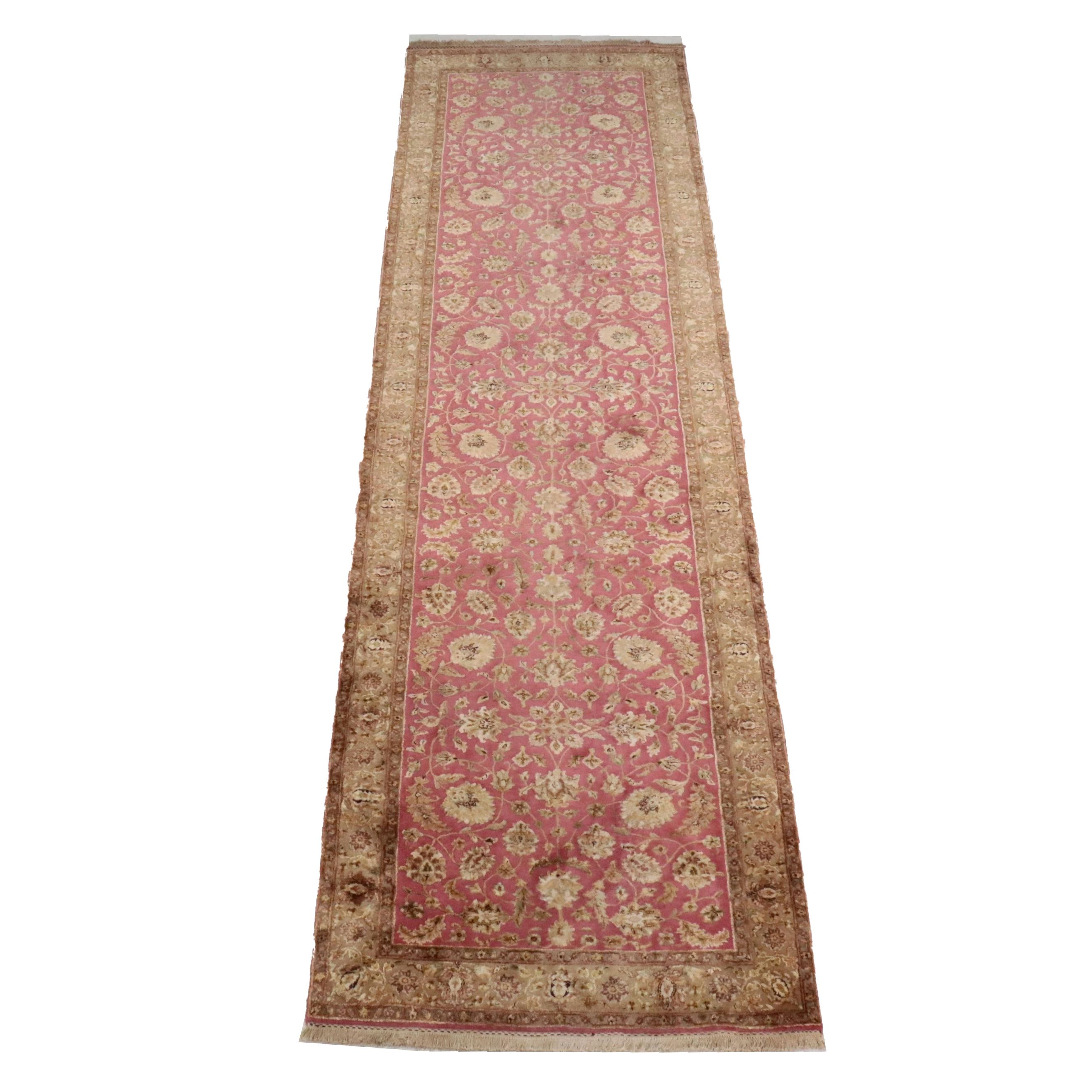 4'3 x 15'5 Hand-Knotted Indo-Persian Tabriz Long Rug