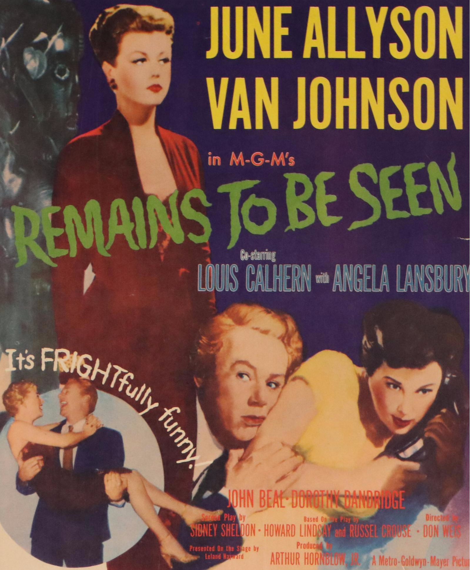 "Remains To Be Seen" Offset Lithograph Movie Poster, 1953