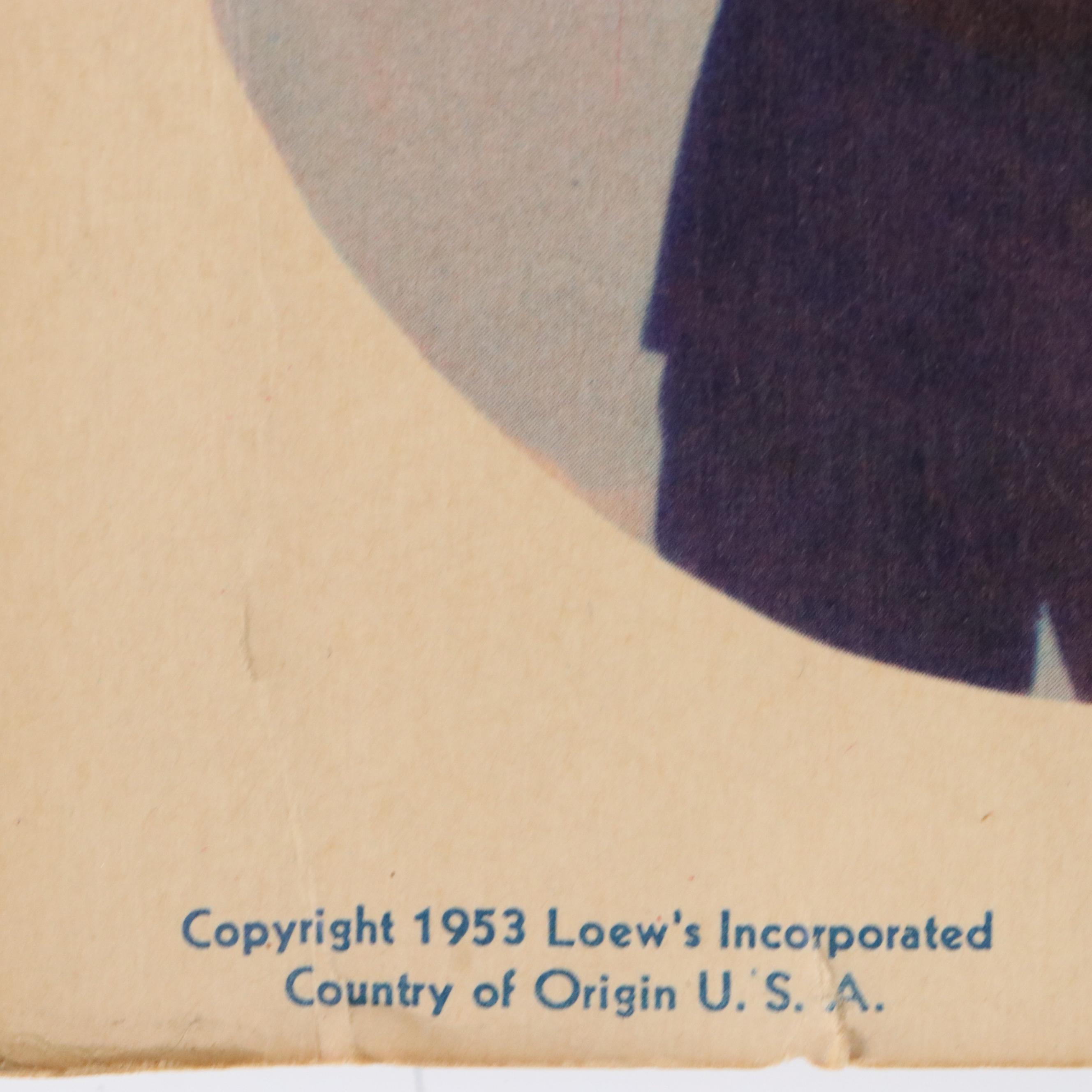 "Remains To Be Seen" Offset Lithograph Movie Poster, 1953