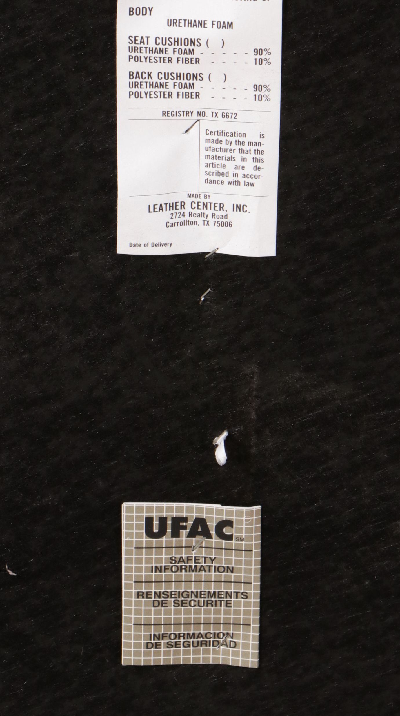 Center Leather Cream Sofa