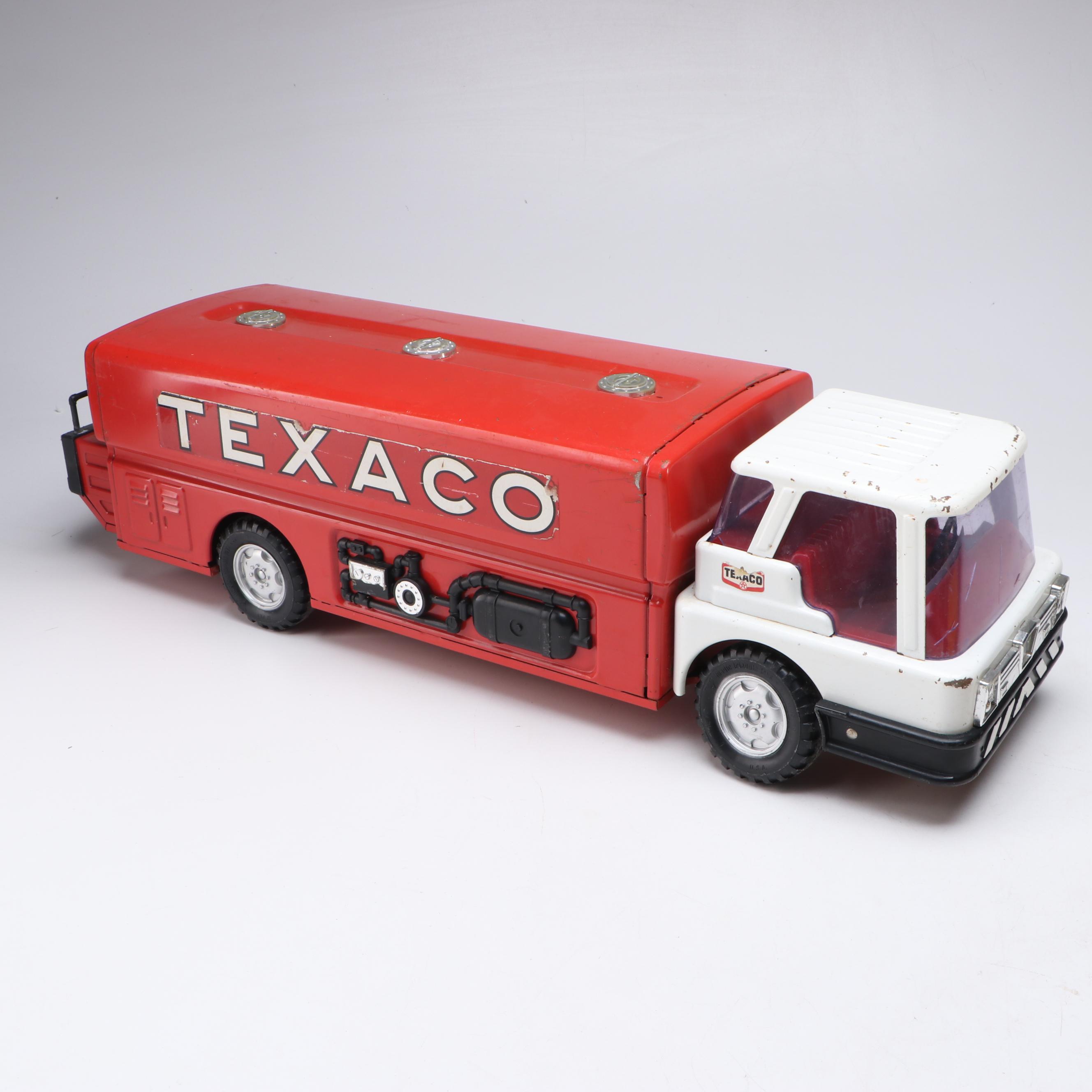 Tonka Turbo-Diesel Front Loaders and Dump Truck with Texaco Fuel Truck