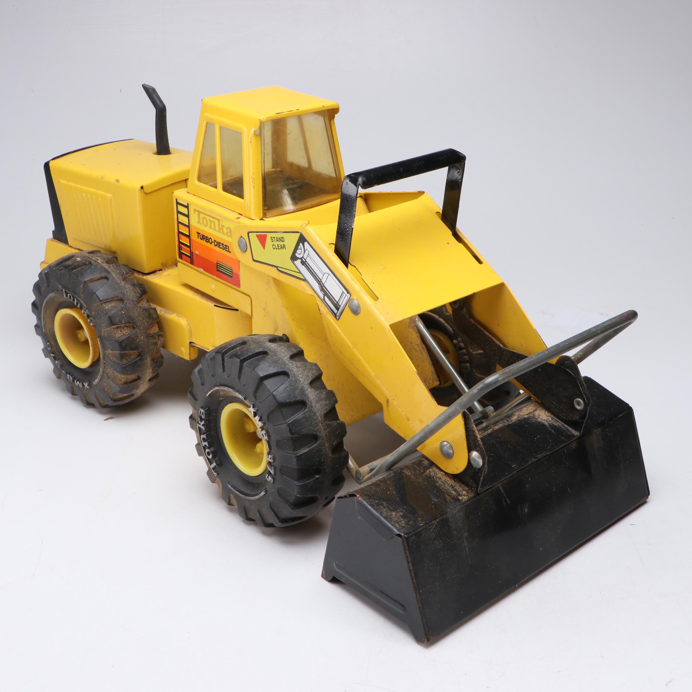 Tonka Turbo-Diesel Front Loaders and Dump Truck with Texaco Fuel Truck