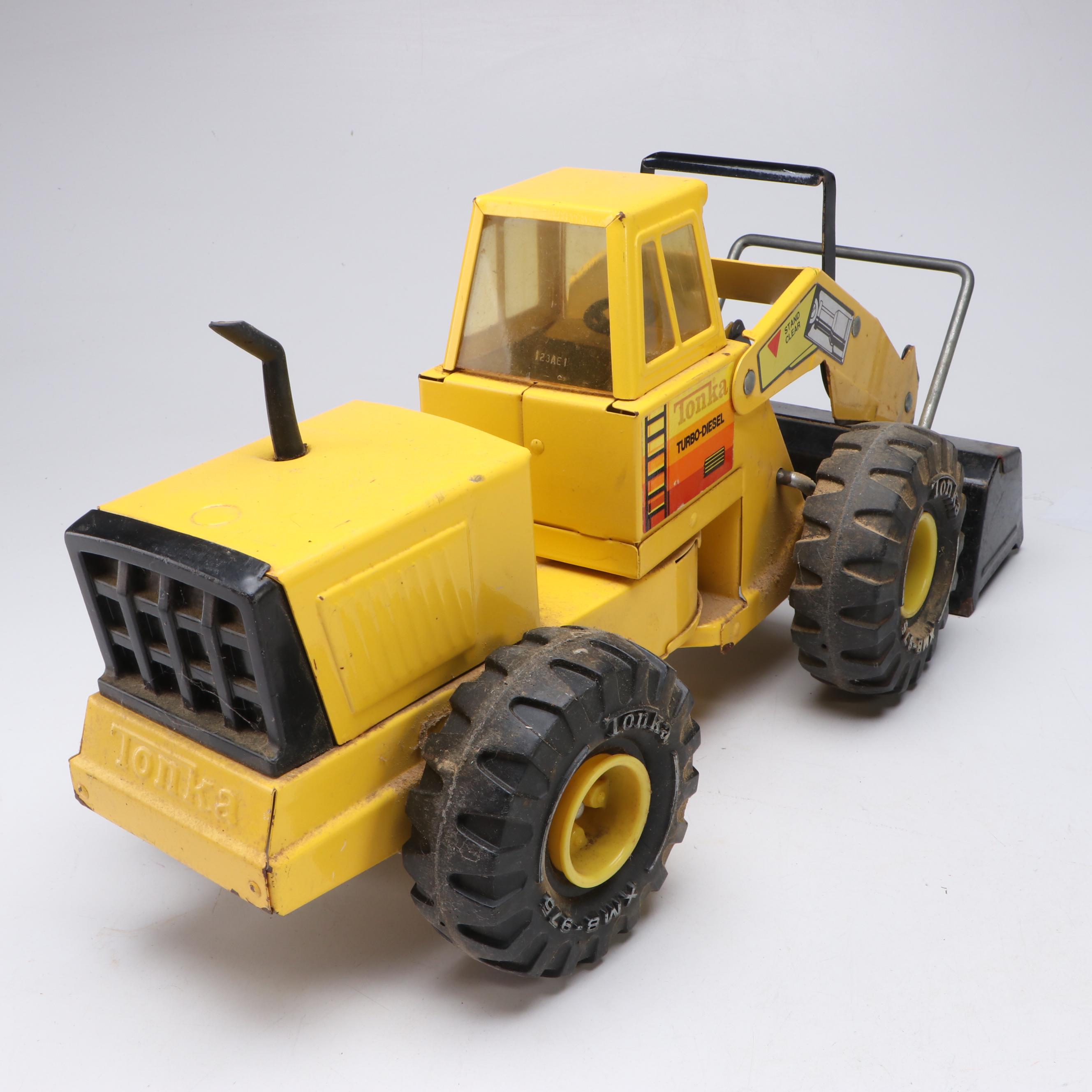 Tonka Turbo-Diesel Front Loaders and Dump Truck with Texaco Fuel Truck