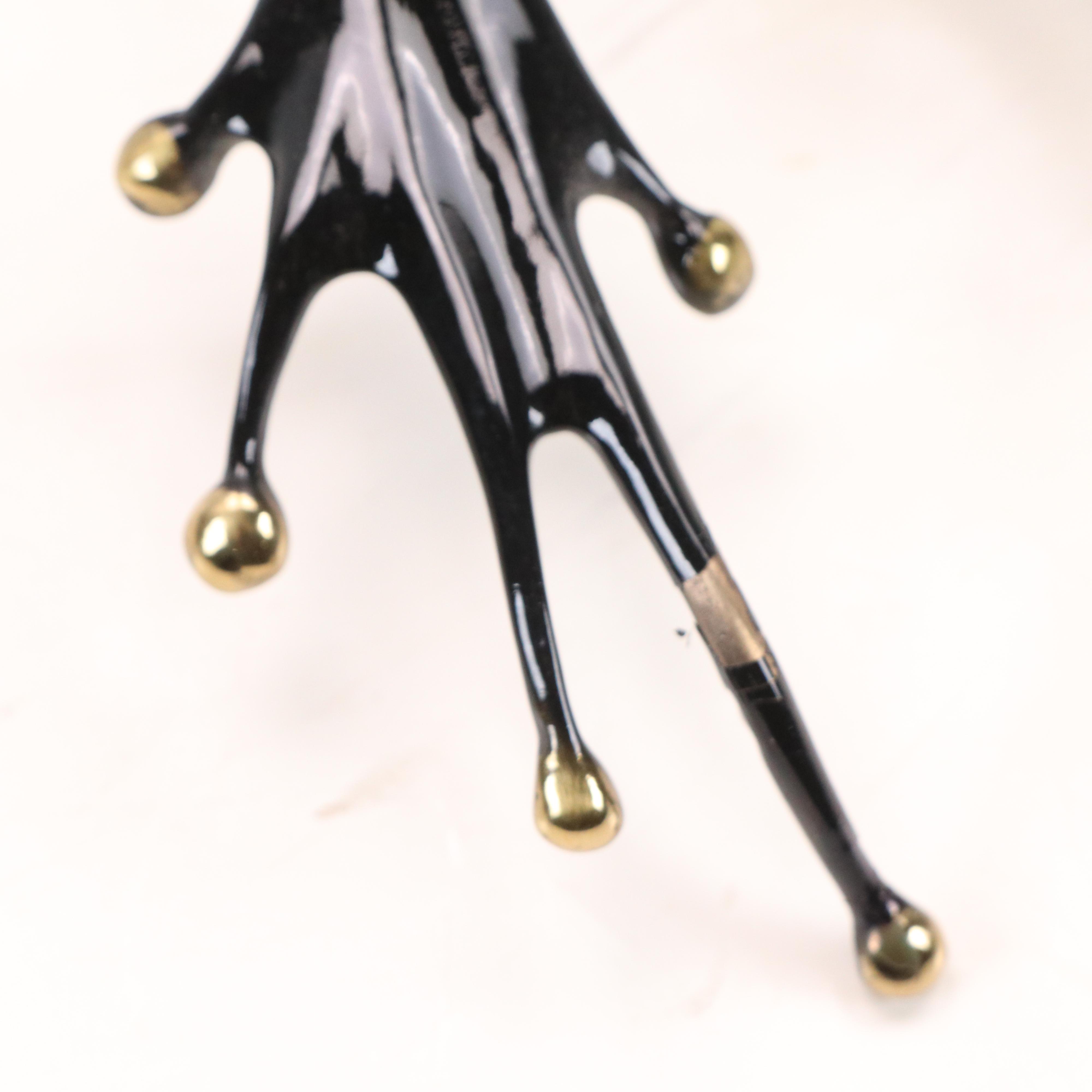 Tim "Frogman" Cotterill Enameled Bronze Frog, 1992