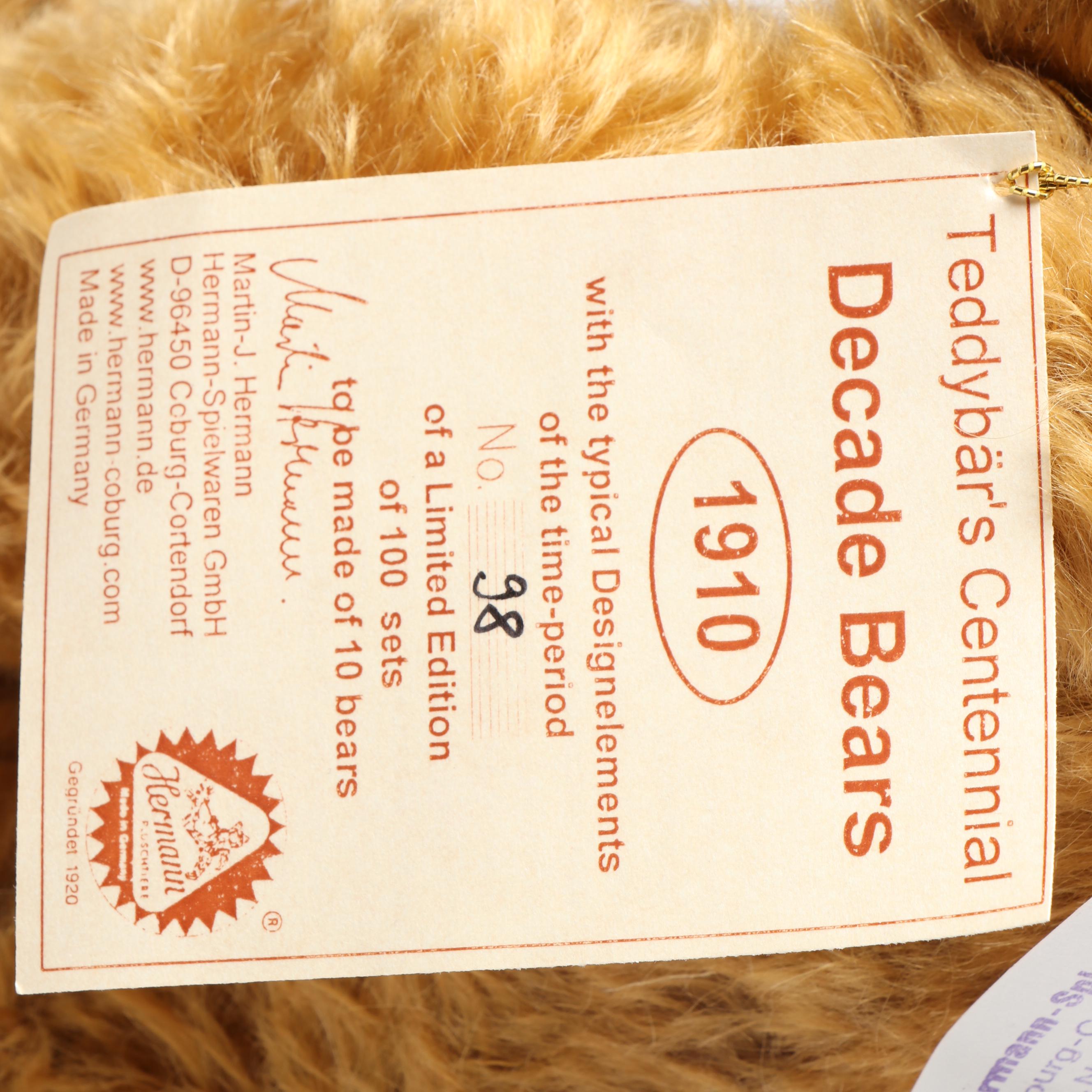 Hermann 80 and 100 Year Anniversary Teddy Bears