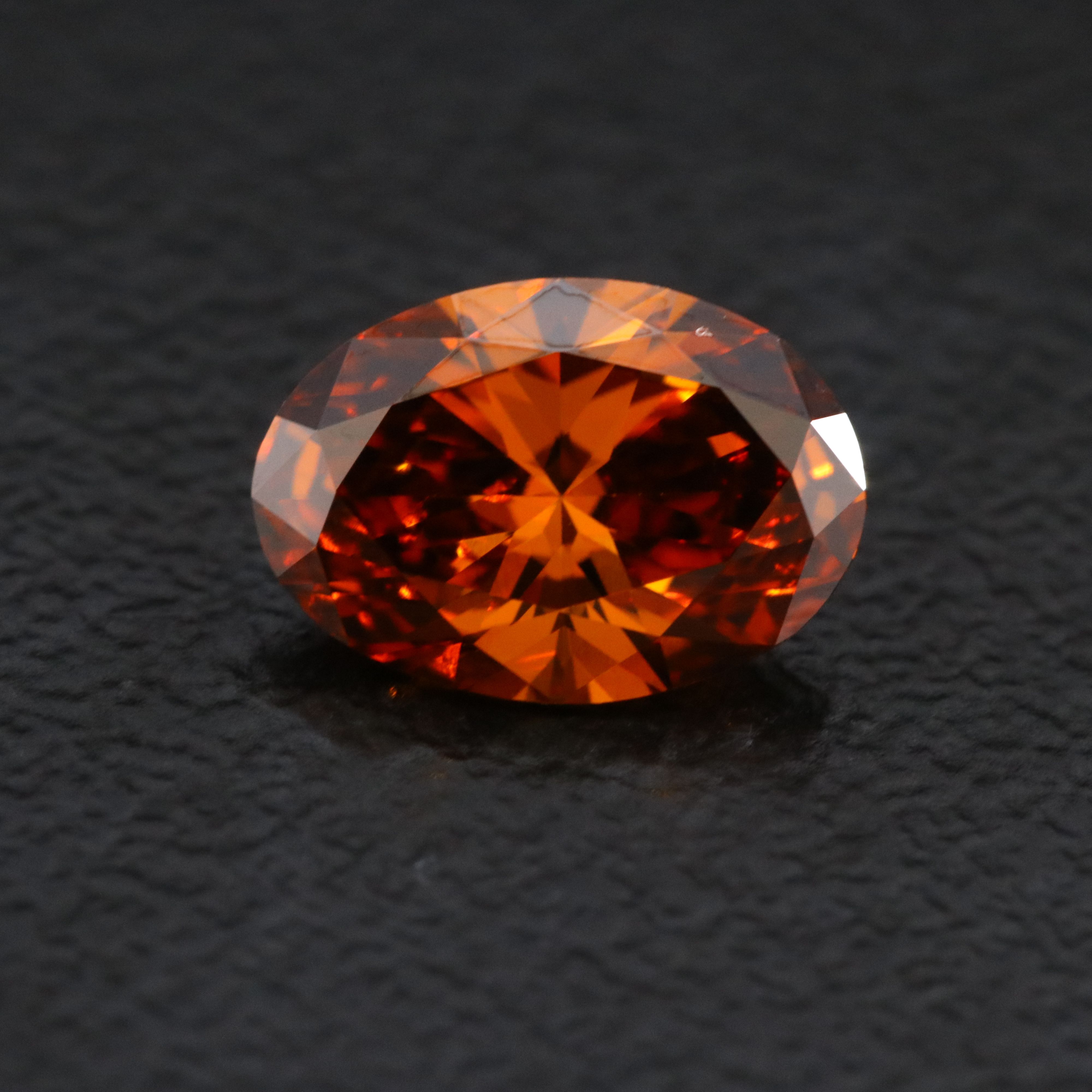 Loose 1.01 CT Lab Grown Fancy Orange Diamond with IGI Report