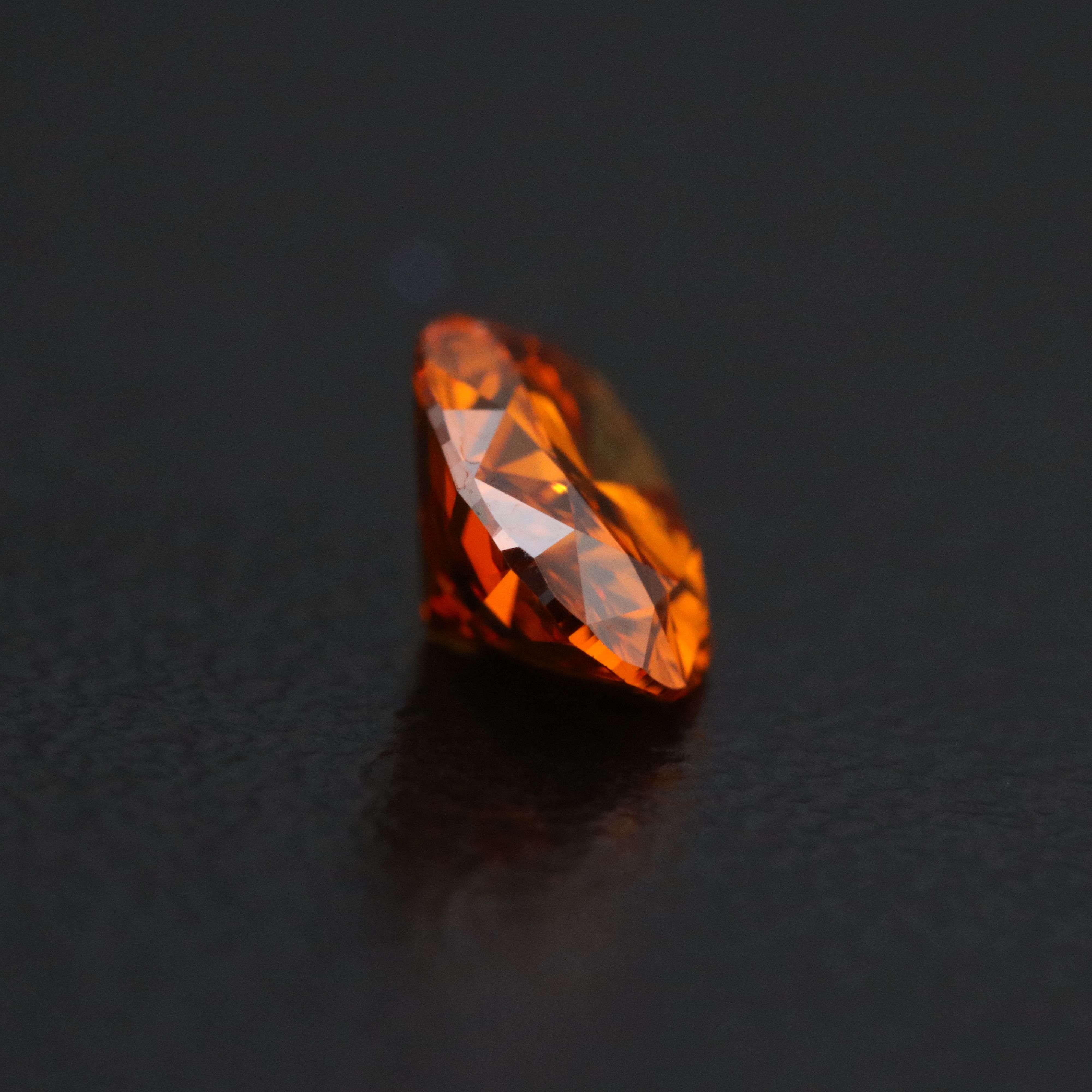 Loose 1.01 CT Lab Grown Fancy Orange Diamond with IGI Report