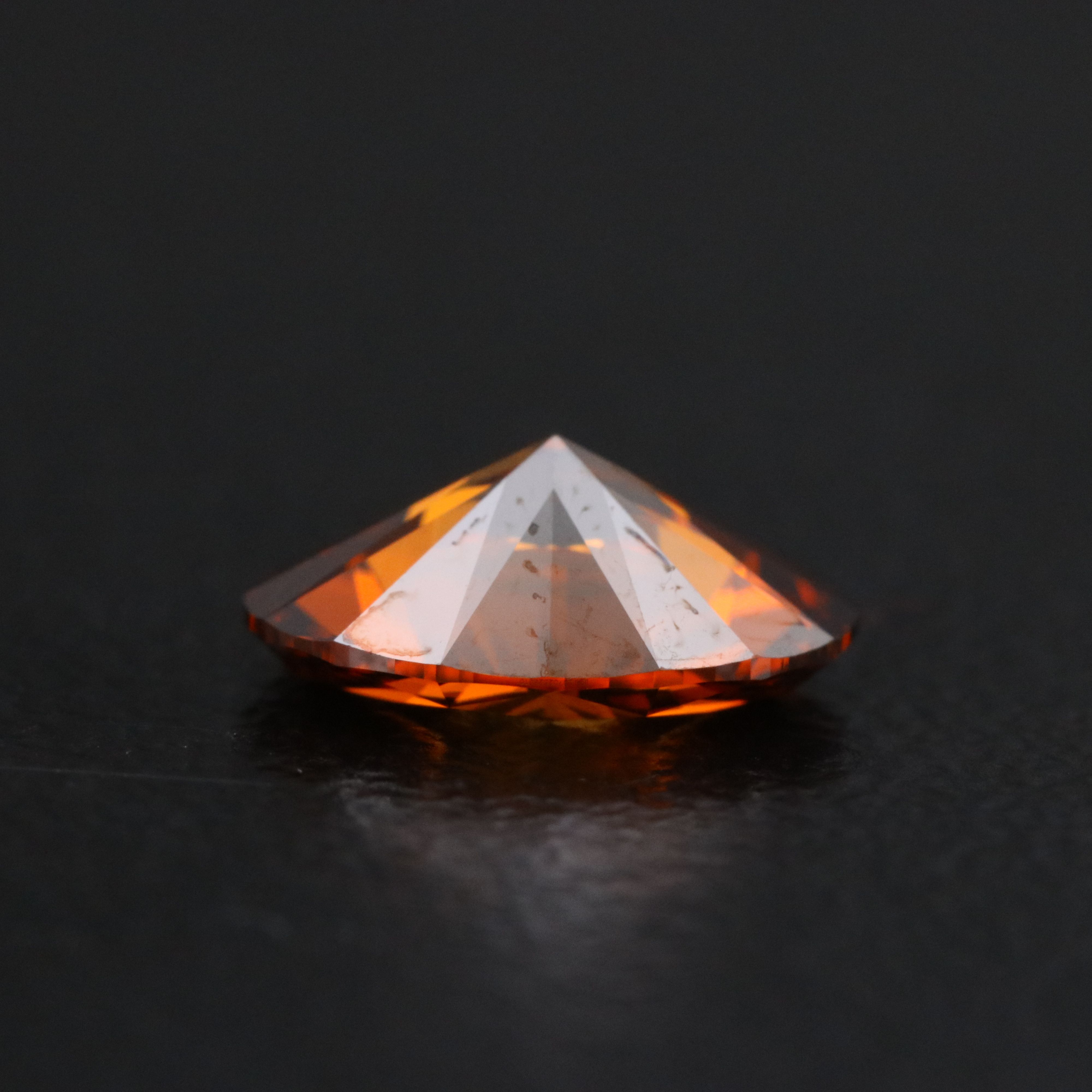 Loose 1.01 CT Lab Grown Fancy Orange Diamond with IGI Report