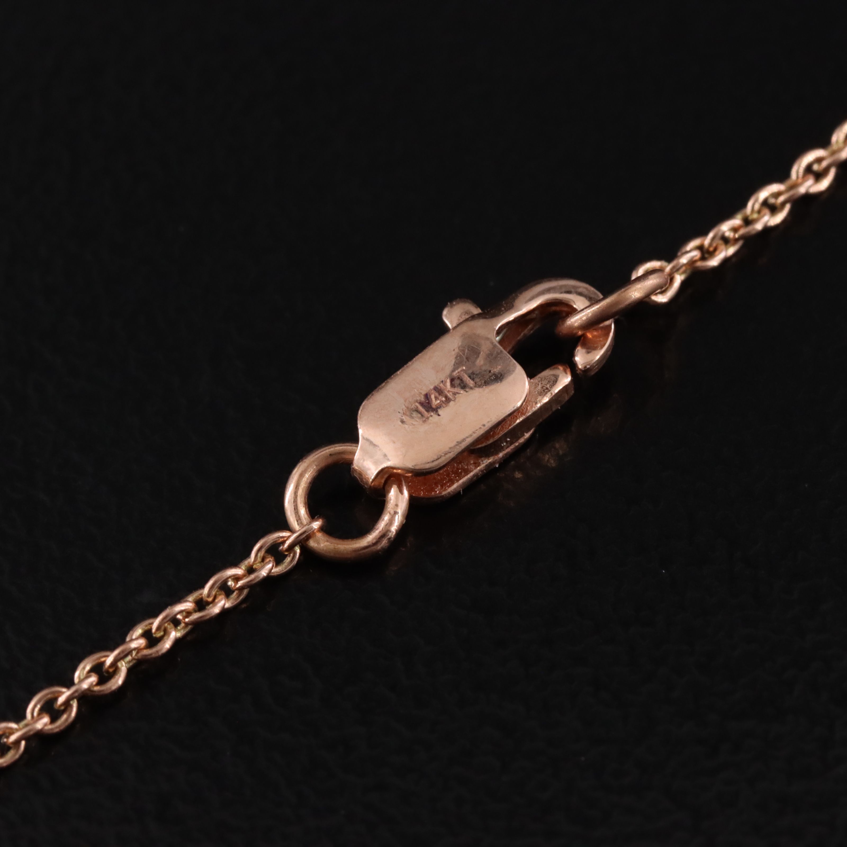 14K Rose Gold 3.14 CT Ruby and Diamond Necklace