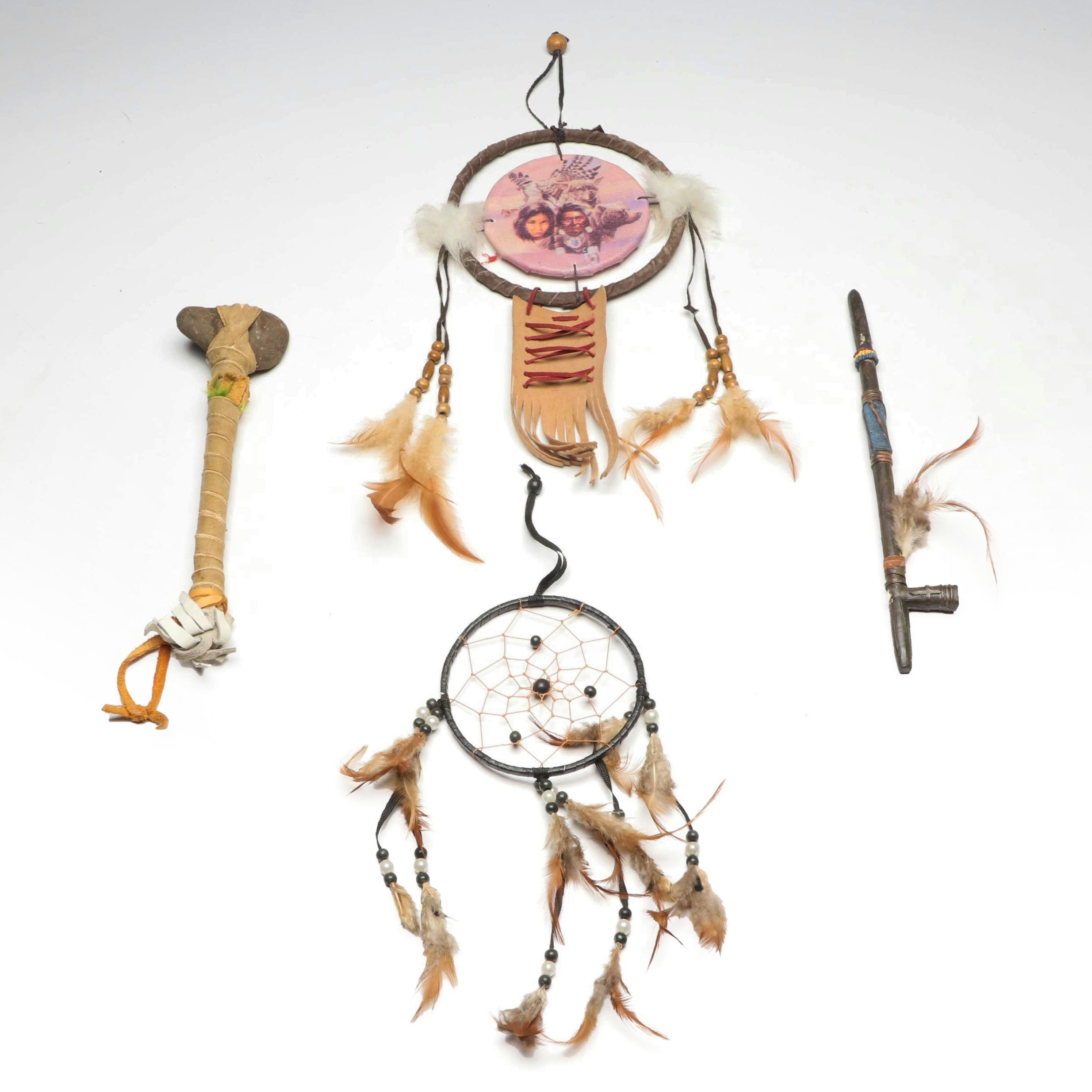 Native American Style Feathered Dream Catchers with Other Décor