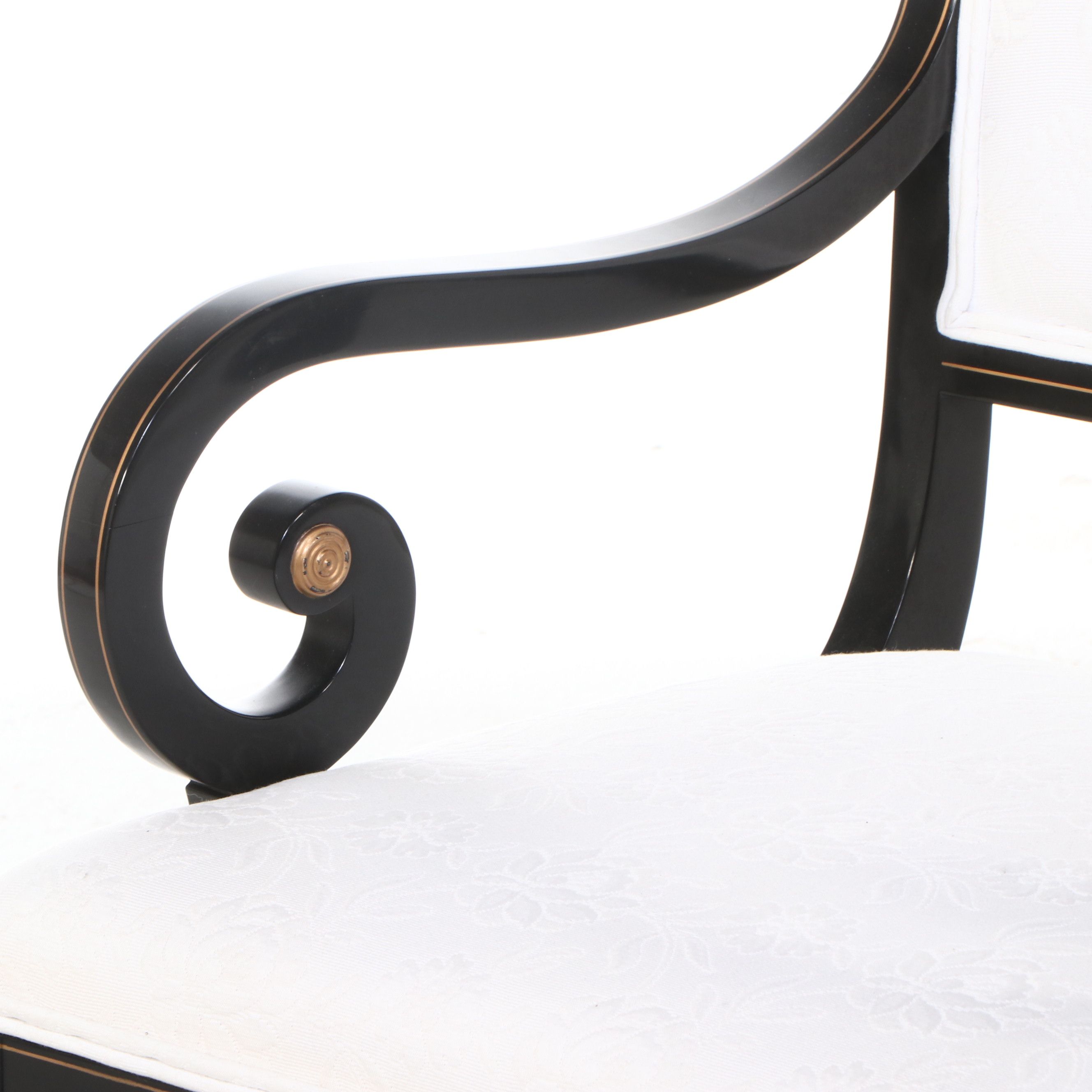 Set of Six Regency Style Lacquered Dining Chairs