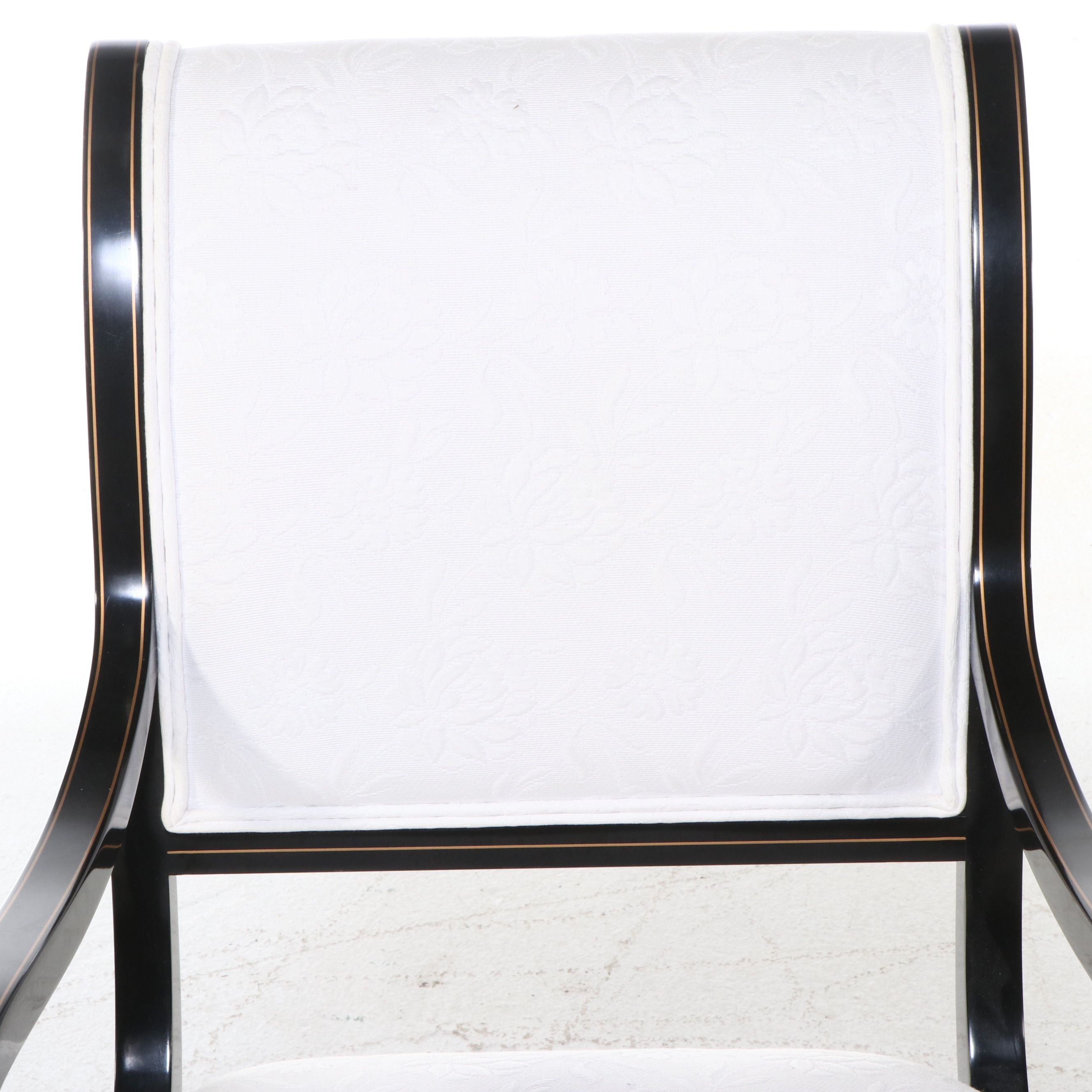 Set of Six Regency Style Lacquered Dining Chairs