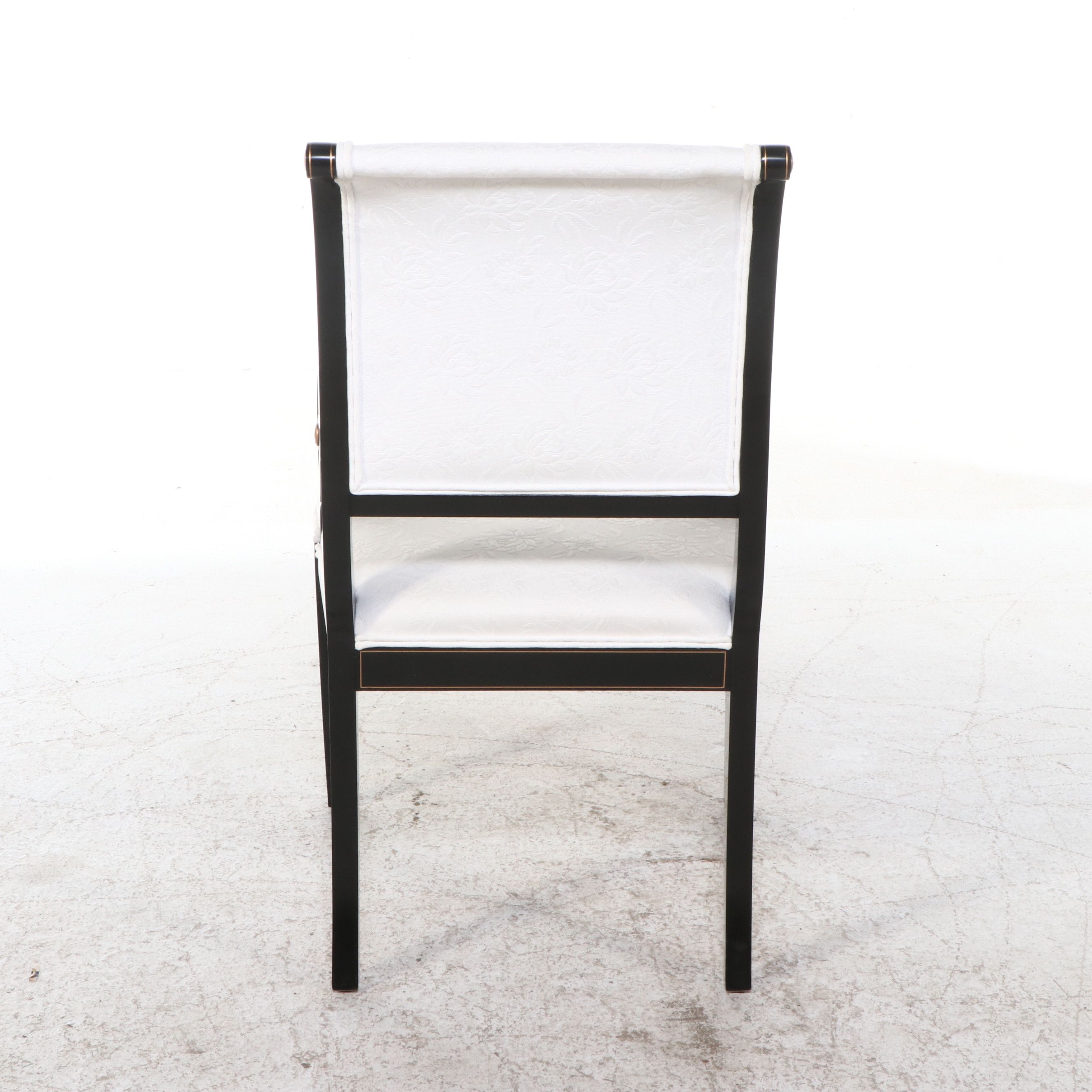 Set of Six Regency Style Lacquered Dining Chairs