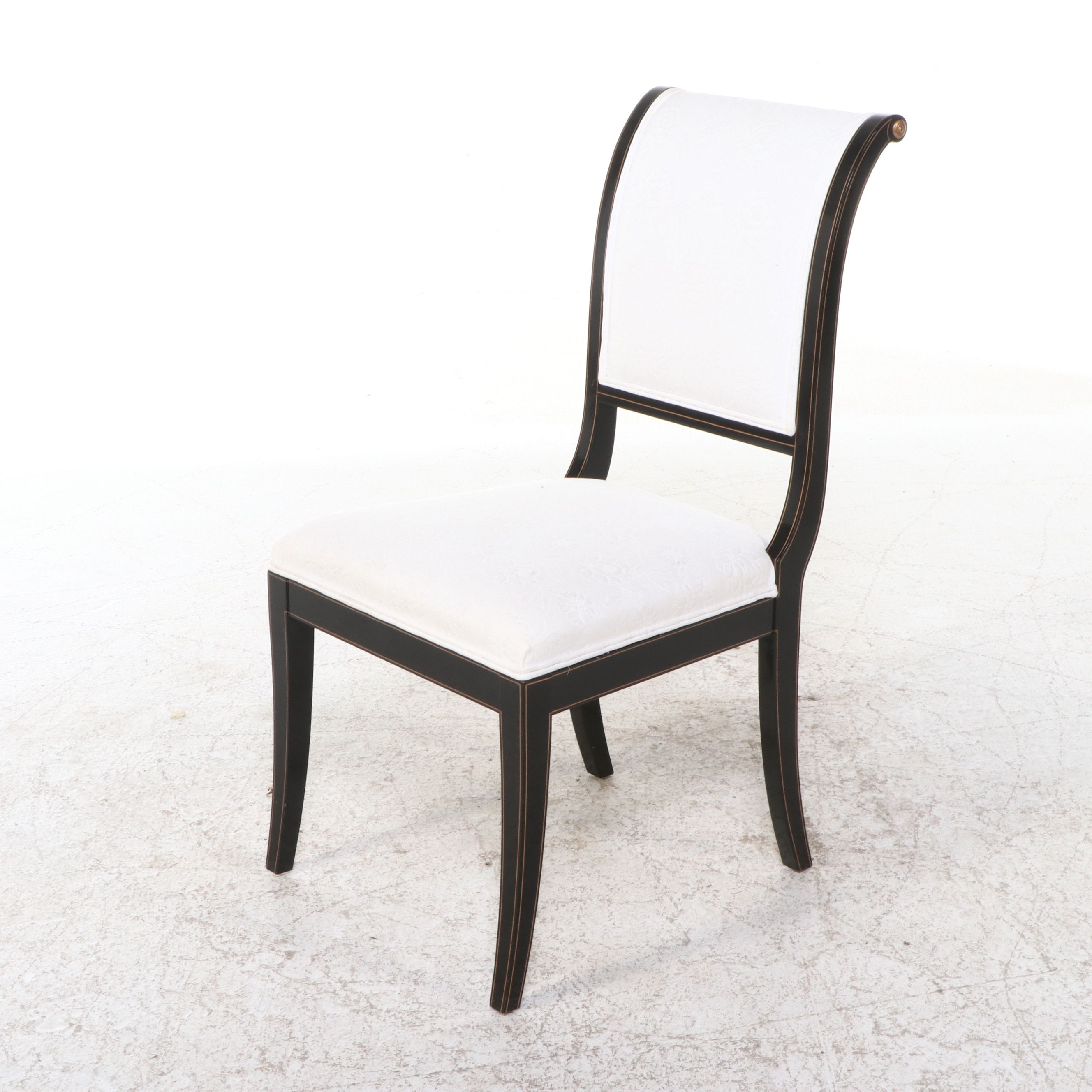 Set of Six Regency Style Lacquered Dining Chairs