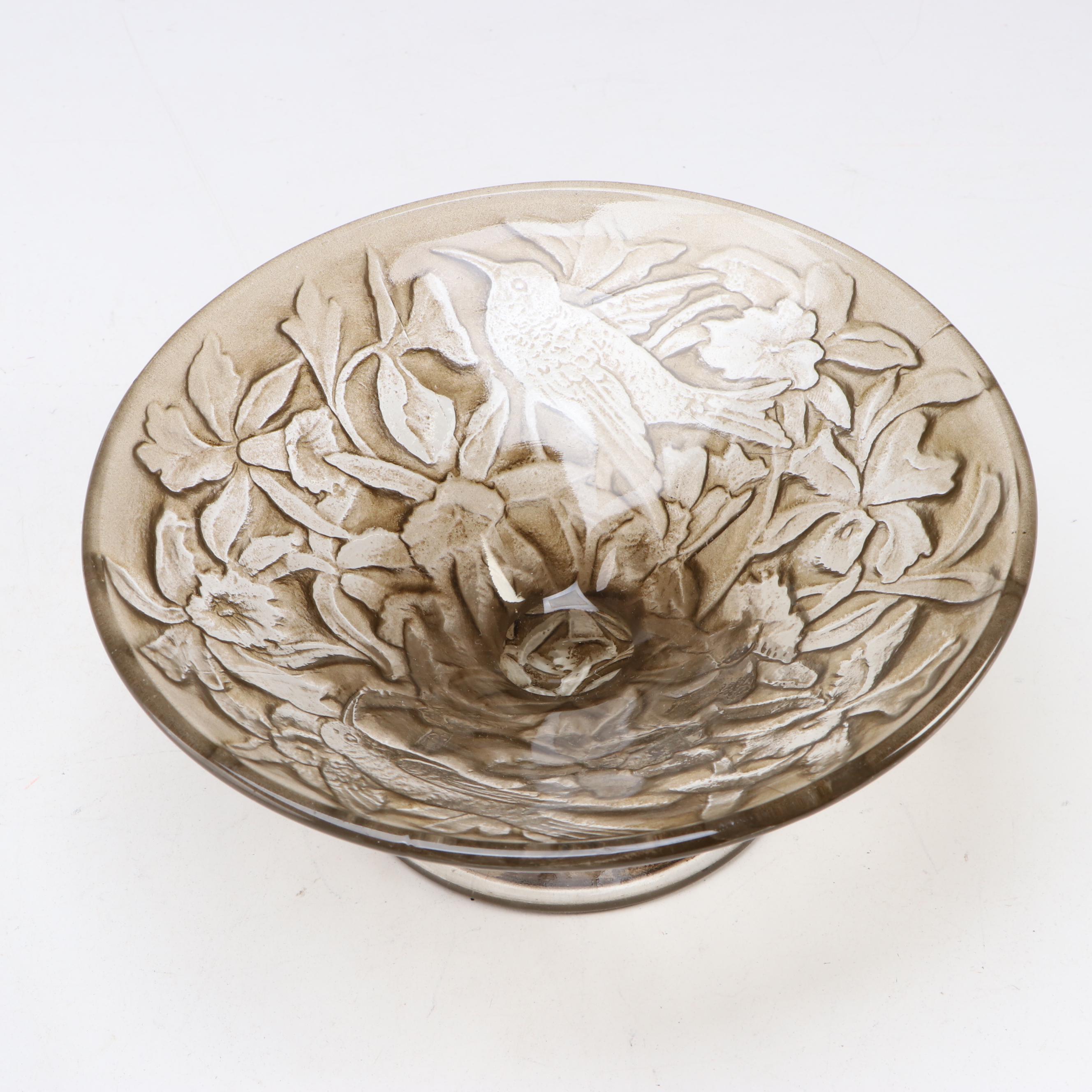 Consolidated Glass "Martele" Vases and Bowl, Jeannette Glass Centerpiece Bowl