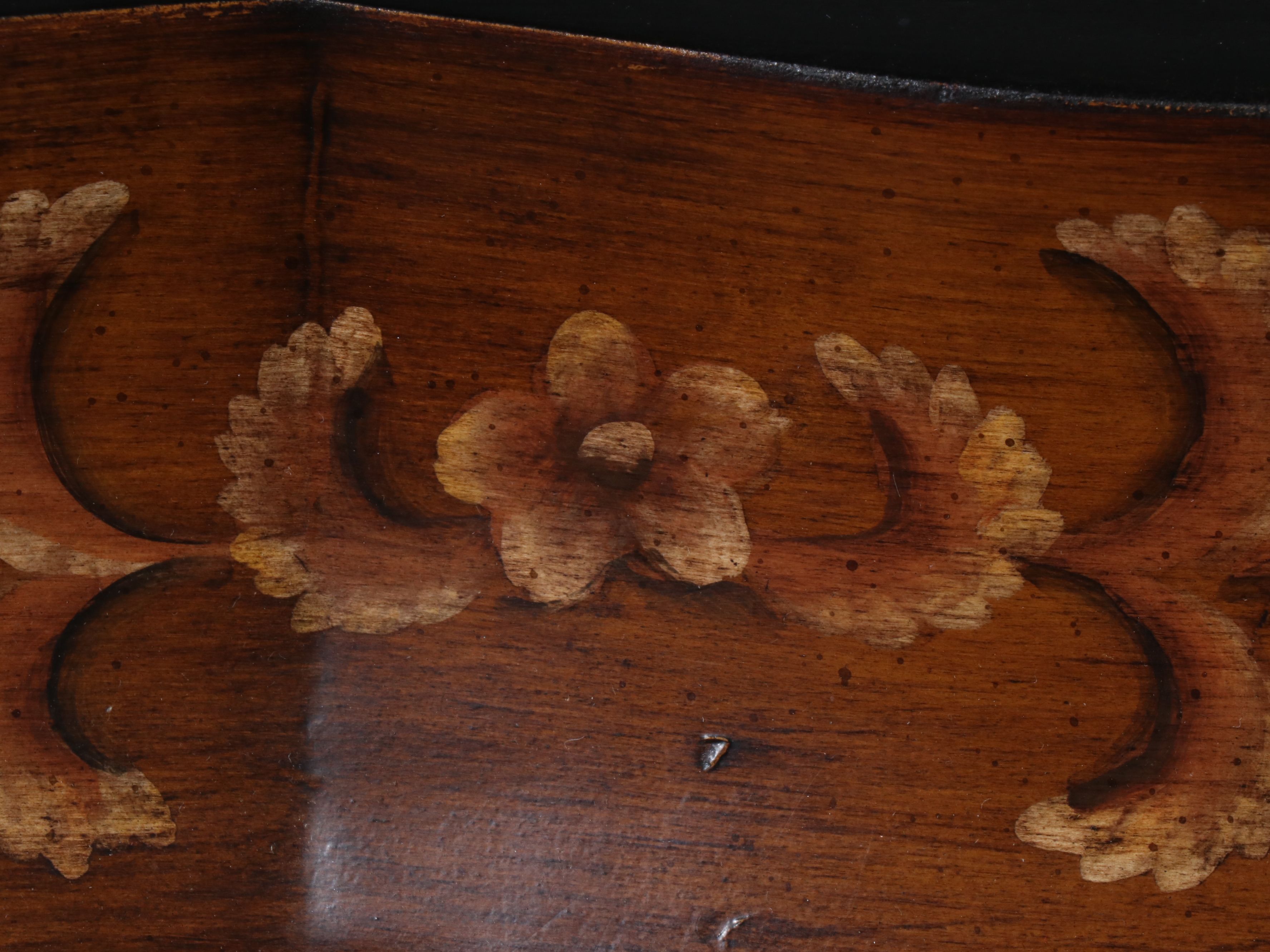 Continental Style Stenciled Commode, Late 20th Century