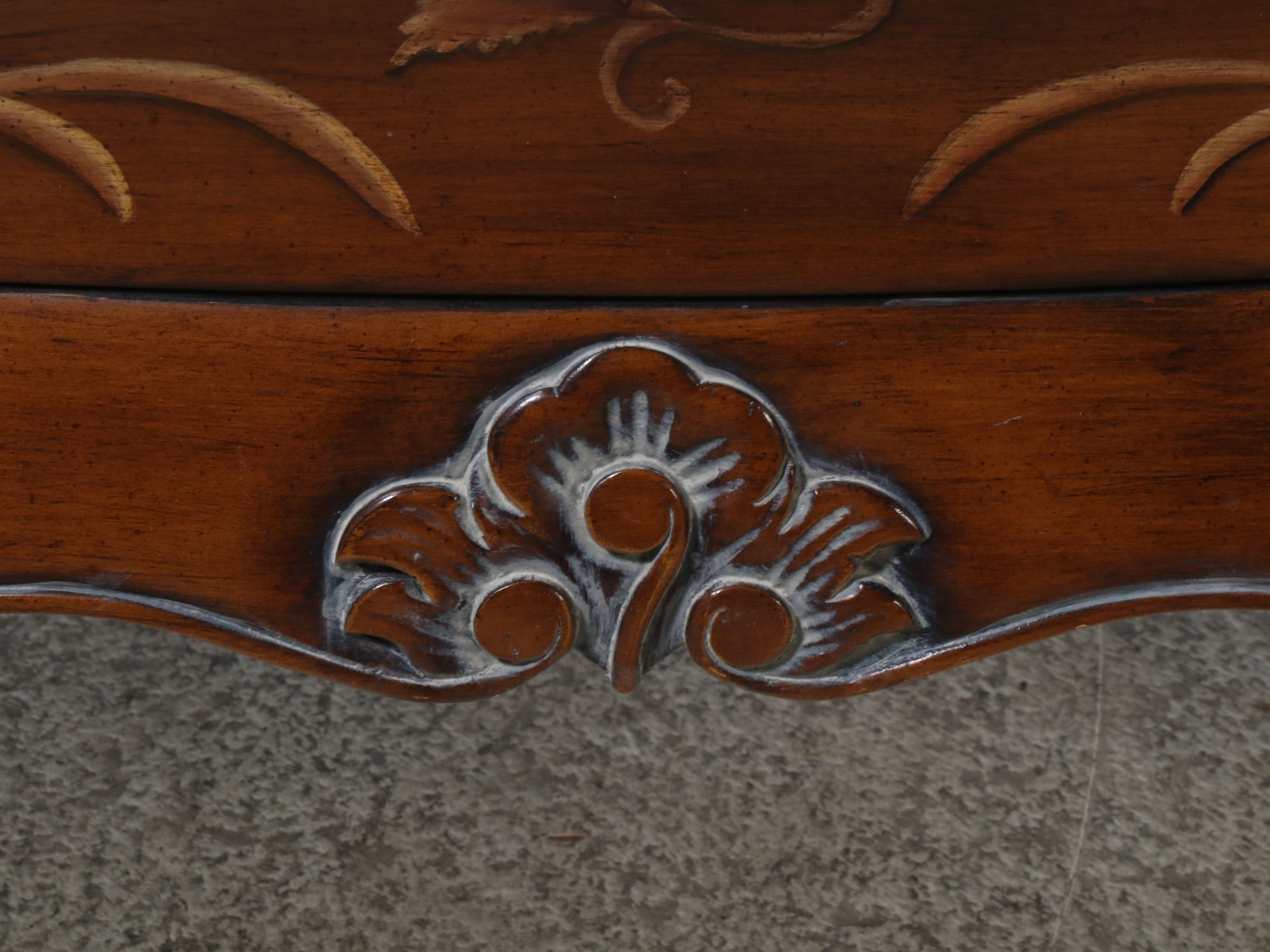 Continental Style Stenciled Commode, Late 20th Century