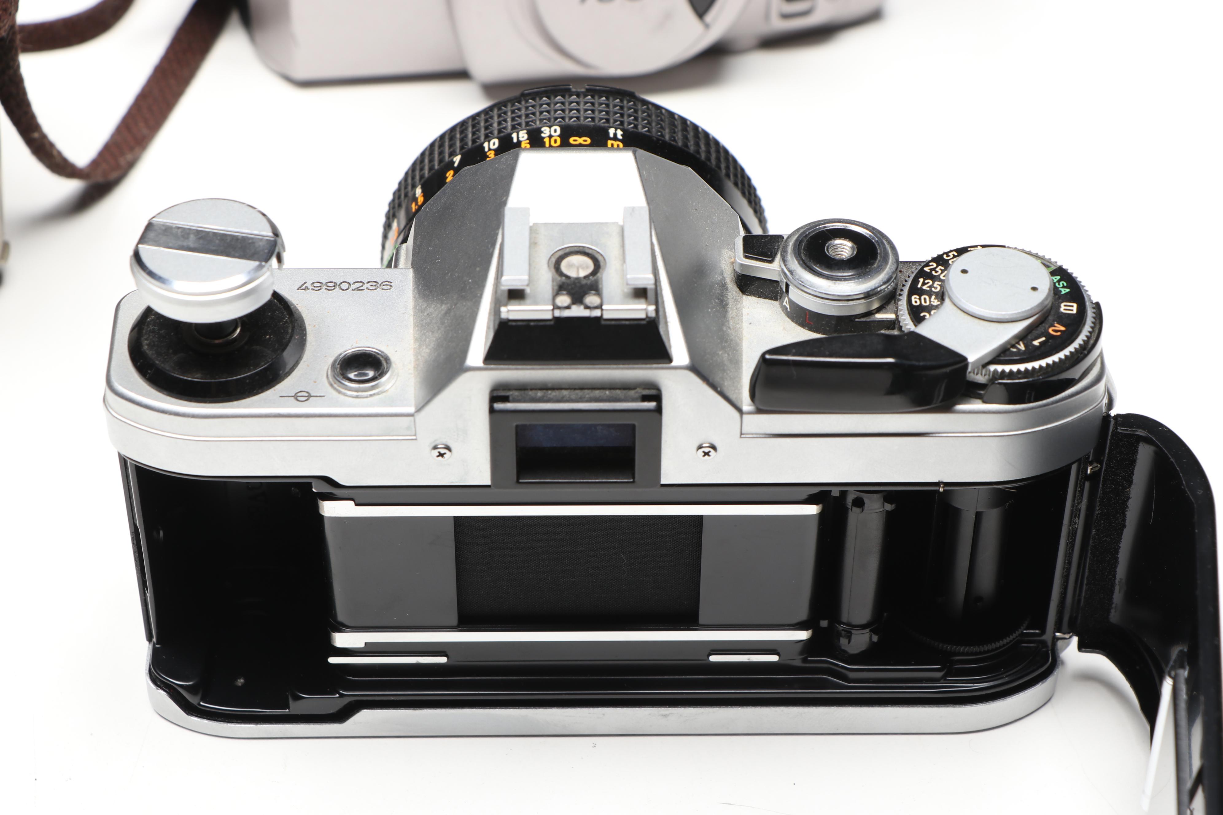 Kodak Pocket, Canon AE-1, Minolta X-570, and More SLR, Box, and Movie Cameras