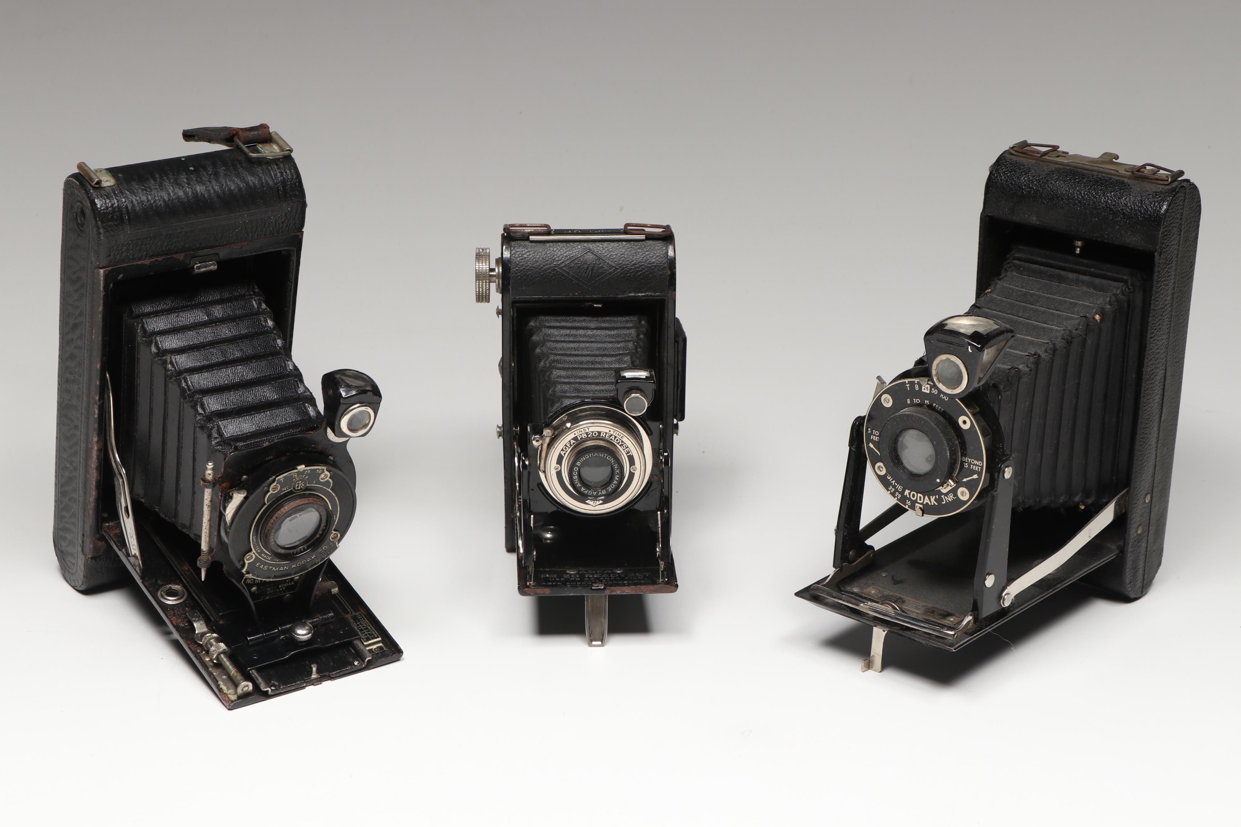 Kodak Pocket, Canon AE-1, Minolta X-570, and More SLR, Box, and Movie Cameras