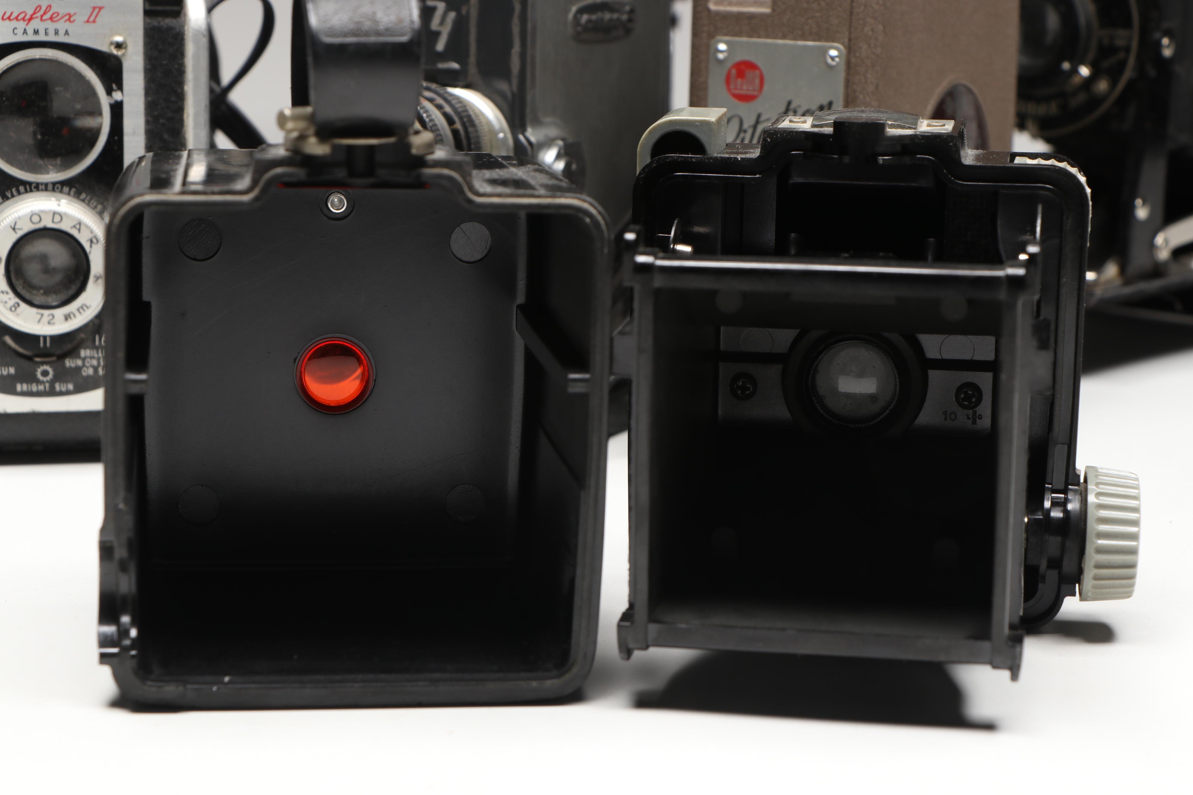 Kodak Pocket, Canon AE-1, Minolta X-570, and More SLR, Box, and Movie Cameras