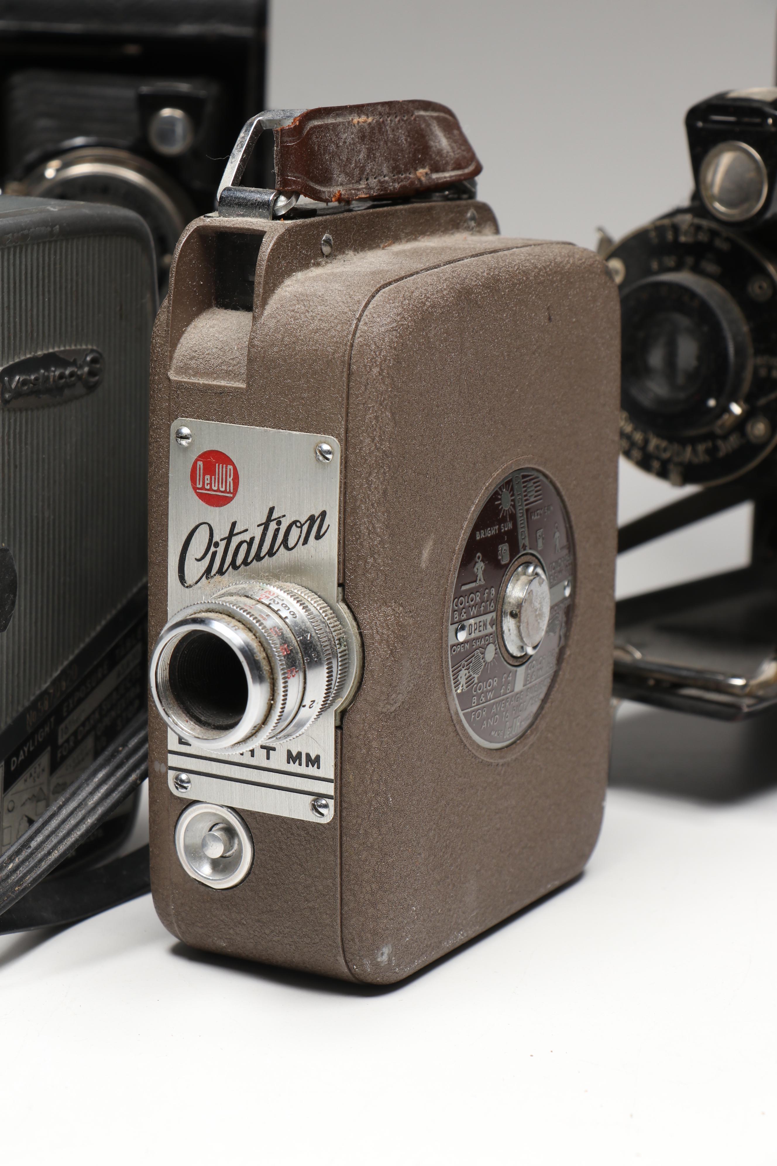 Kodak Pocket, Canon AE-1, Minolta X-570, and More SLR, Box, and Movie Cameras