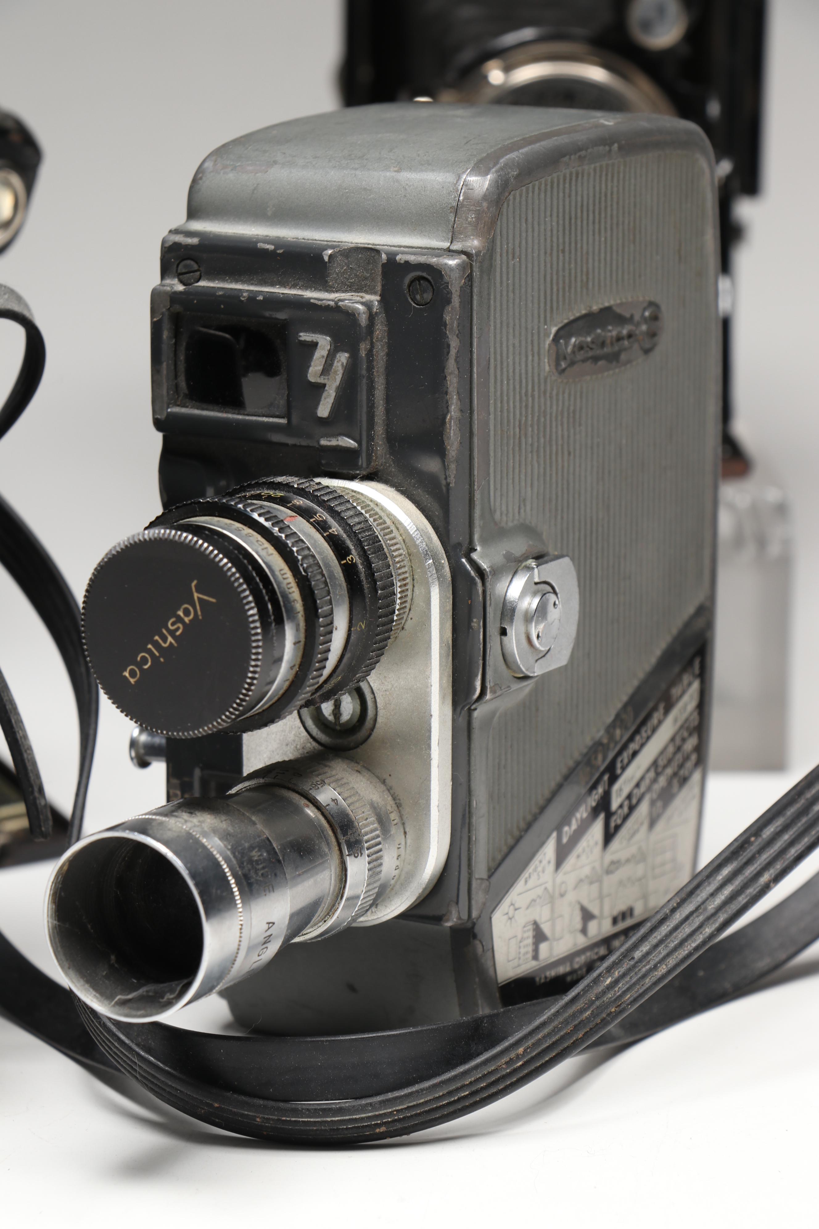 Kodak Pocket, Canon AE-1, Minolta X-570, and More SLR, Box, and Movie Cameras